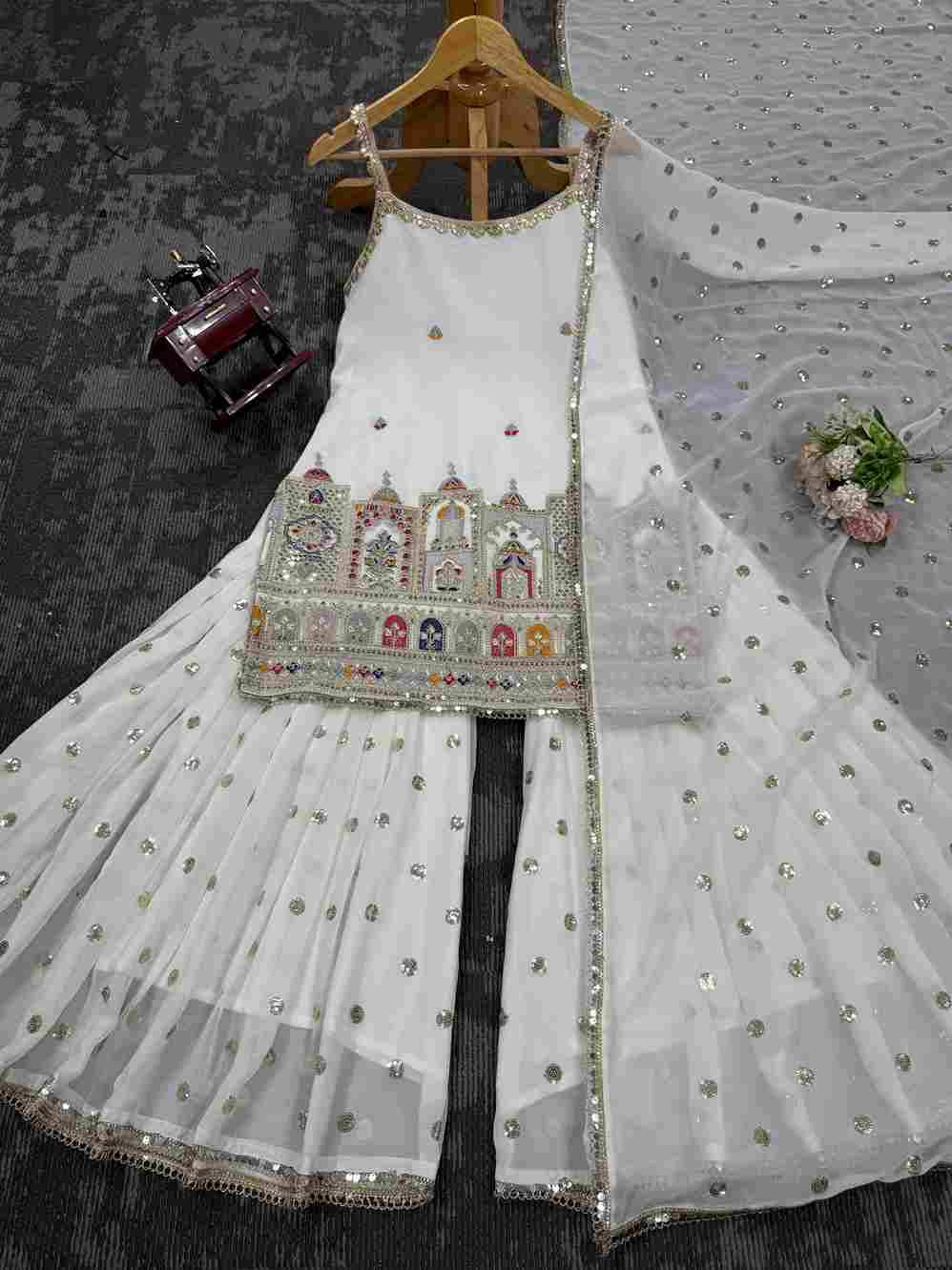 K-1513 By Fashid Wholesale Beautiful Festive Suits Colorful Stylish Fancy Casual Wear & Ethnic Wear Faux Georgette Dresses At Wholesale Price