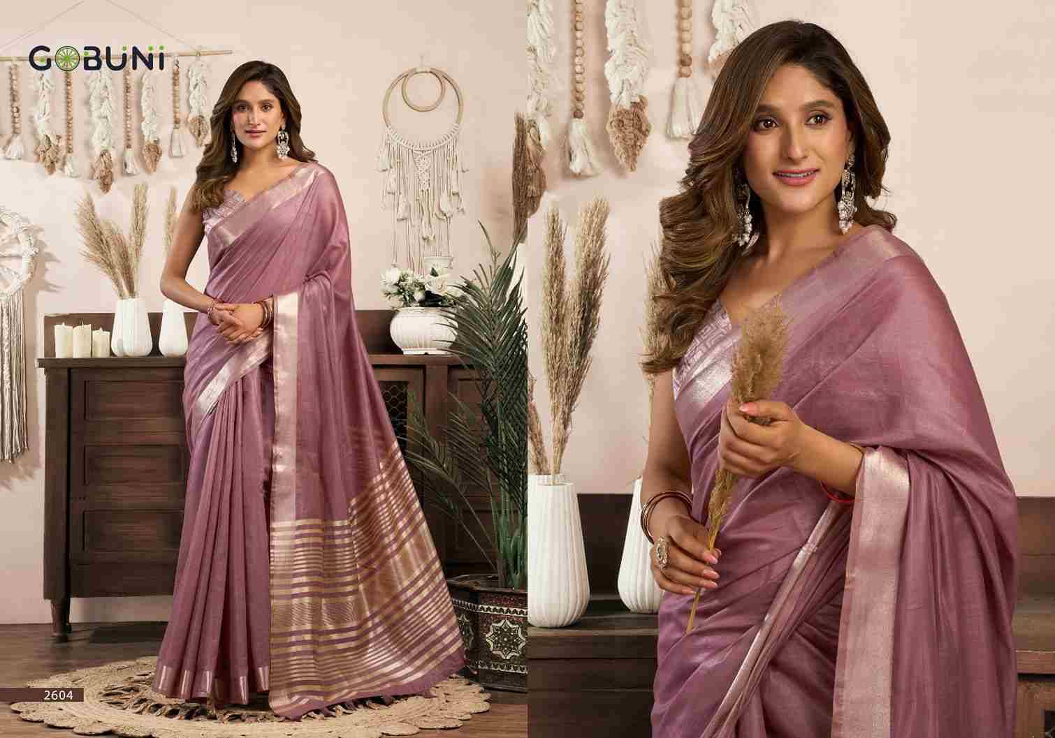 Srividya By Gobuni 2601 To 2608 Series Indian Traditional Wear Collection Beautiful Stylish Fancy Colorful Party Wear & Occasional Wear Khadi Cotton Sarees At Wholesale Price