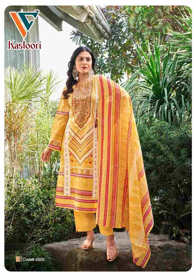 Kastoori Vol-4 By Vandana Creation 4001 To 4008 Series Beautiful Festive Suits Stylish Fancy Colorful Casual Wear & Ethnic Wear Cotton Print Dresses At Wholesale Price