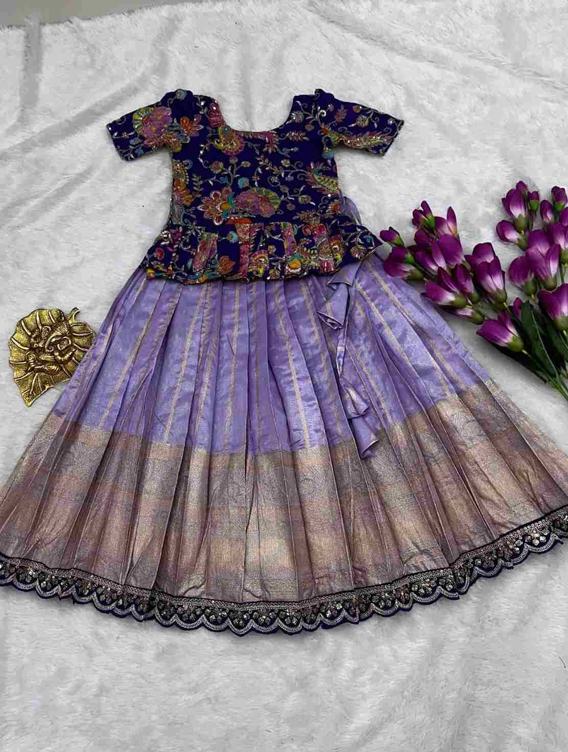 Pv-Kids Lehenga Vol-29 By Fashid Wholesale 01 To 04 Series Designer Beautiful Collection Occasional Wear & Party Wear Pure Heavy Shimmer Silk Lehenga At Wholesale Price