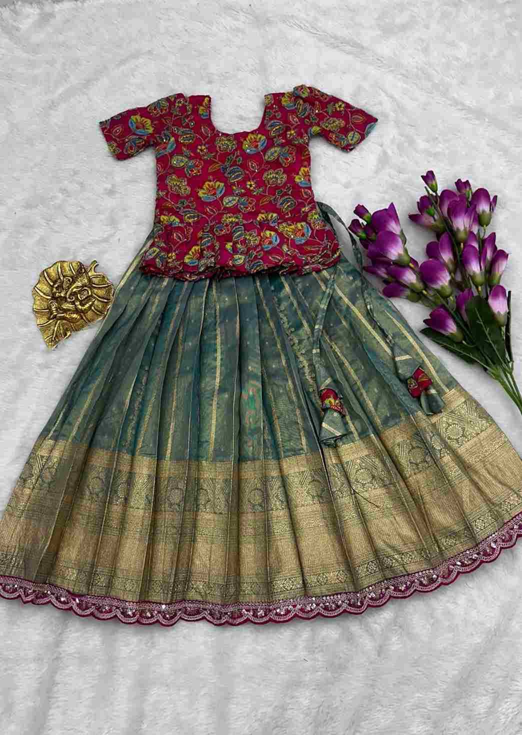 Pv-Kids Lehenga Vol-29 By Fashid Wholesale 01 To 04 Series Designer Beautiful Collection Occasional Wear & Party Wear Pure Heavy Shimmer Silk Lehenga At Wholesale Price
