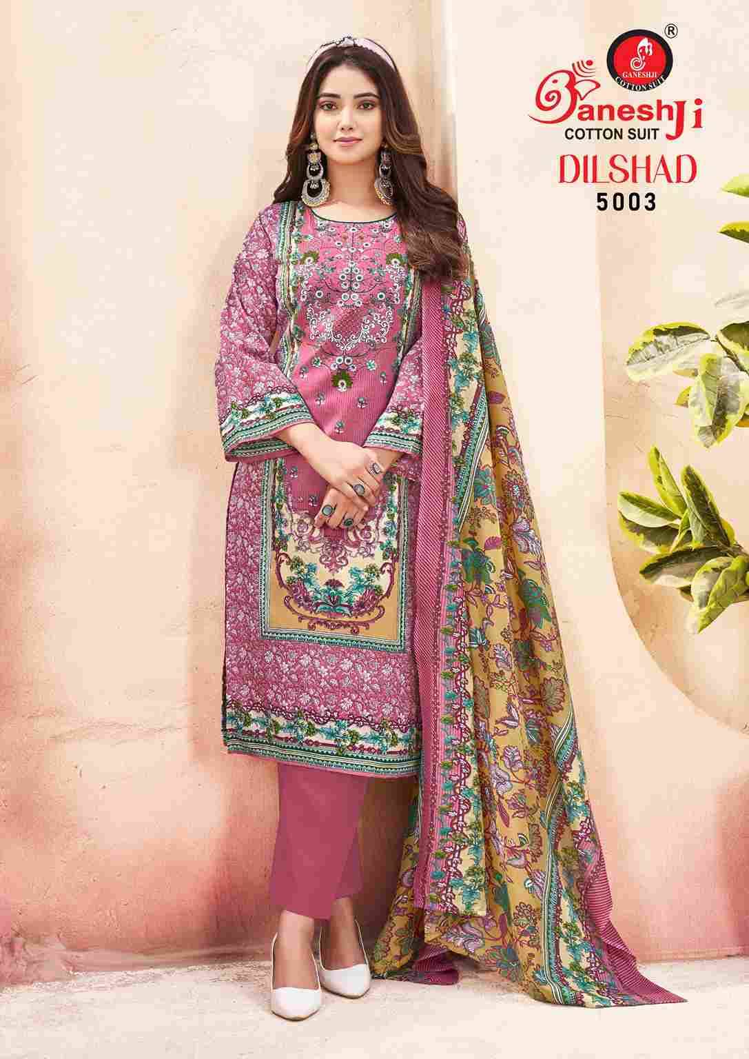 Dilshad Vol-5 By Ganeshji 5001 To 5008 Series Beautiful Festive Suits Stylish Fancy Colorful Party Wear & Occasional Wear Pure Cotton Dresses At Wholesale Price