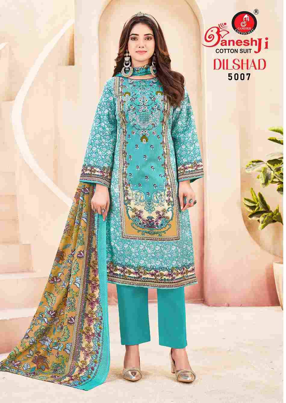Dilshad Vol-5 By Ganeshji 5001 To 5008 Series Beautiful Festive Suits Stylish Fancy Colorful Party Wear & Occasional Wear Pure Cotton Dresses At Wholesale Price