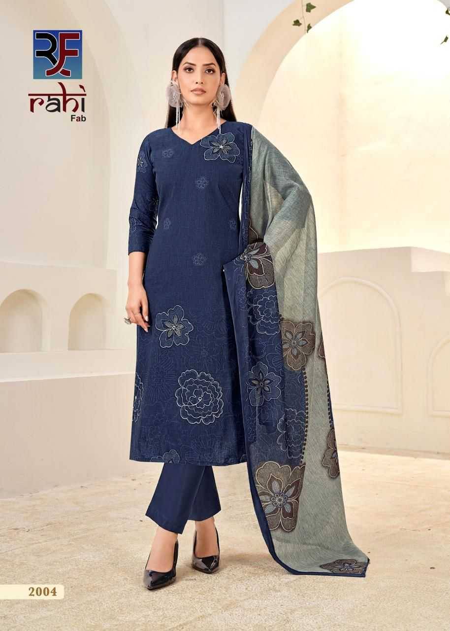 Rising Silver Vol-2 By Rahi Fab 2001 To 2008 Series Beautiful Pakistani Suits Stylish Fancy Colorful Party Wear & Occasional Wear Pure Cotton Dresses At Wholesale Price