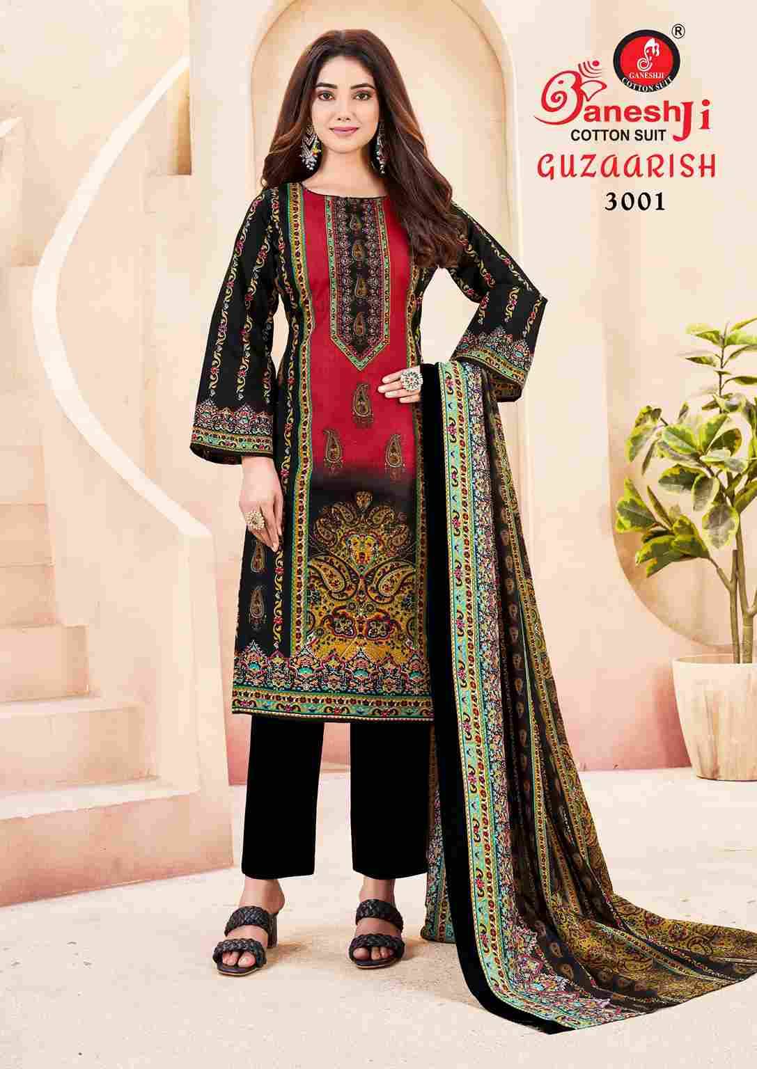Guzaarish Vol-3 By Ganeshji 3001 To 3008 Series Beautiful Festive Suits Stylish Fancy Colorful Casual Wear & Ethnic Wear Heavy Cotton Print Dresses At Wholesale Price