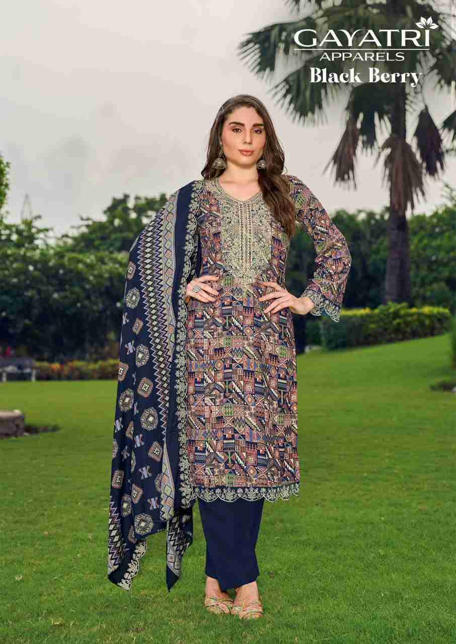 Black Berry Vol-1 By Gayatri 1001 To 1008 Series Designer Stylish Fancy Colorful Beautiful Party Wear & Ethnic Wear Collection Viscose Rayon Dresses At Wholesale Price