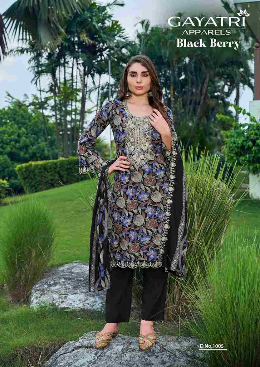Black Berry Vol-1 By Gayatri 1001 To 1008 Series Designer Stylish Fancy Colorful Beautiful Party Wear & Ethnic Wear Collection Viscose Rayon Dresses At Wholesale Price