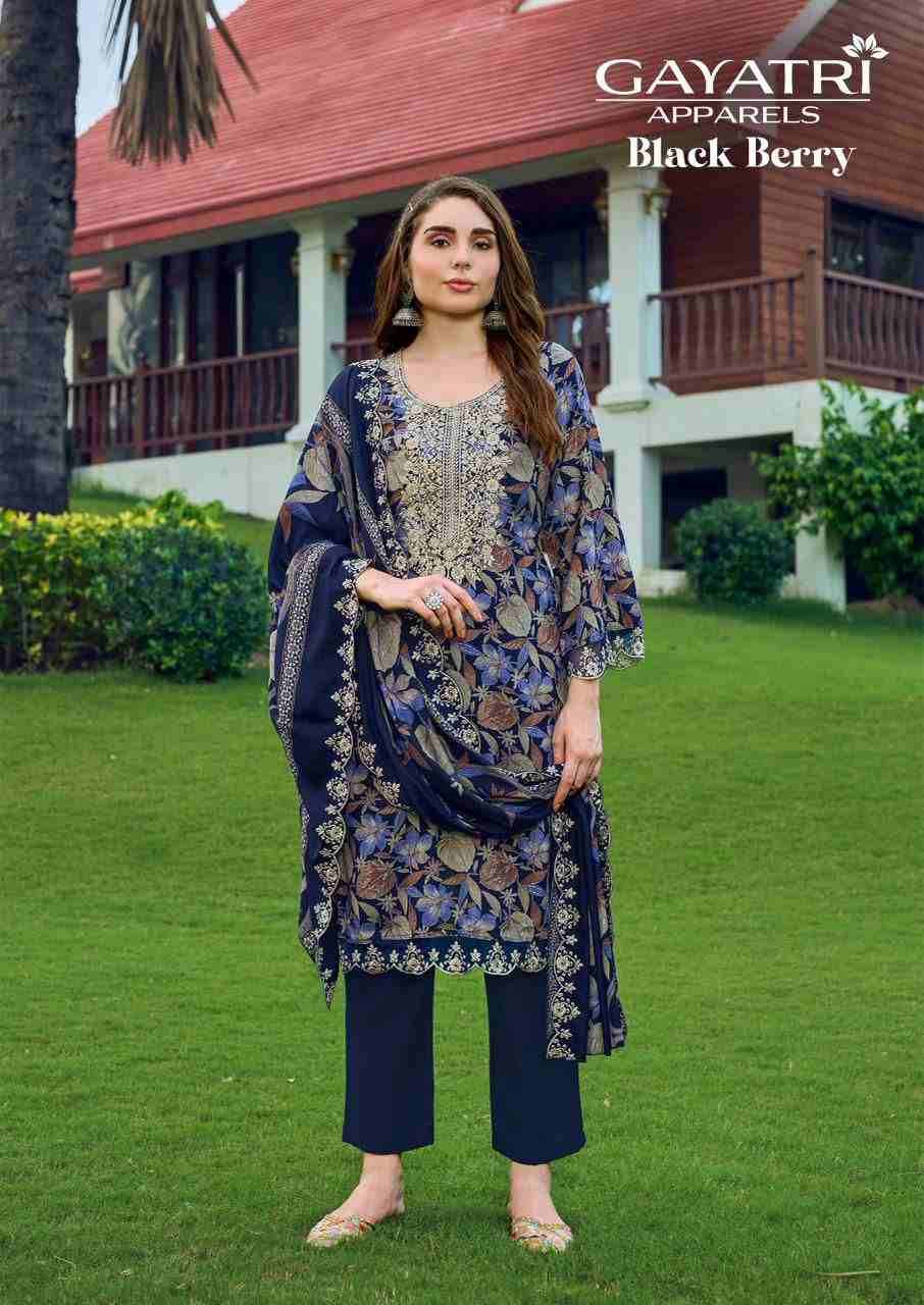 Black Berry Vol-1 By Gayatri 1001 To 1008 Series Designer Stylish Fancy Colorful Beautiful Party Wear & Ethnic Wear Collection Viscose Rayon Dresses At Wholesale Price