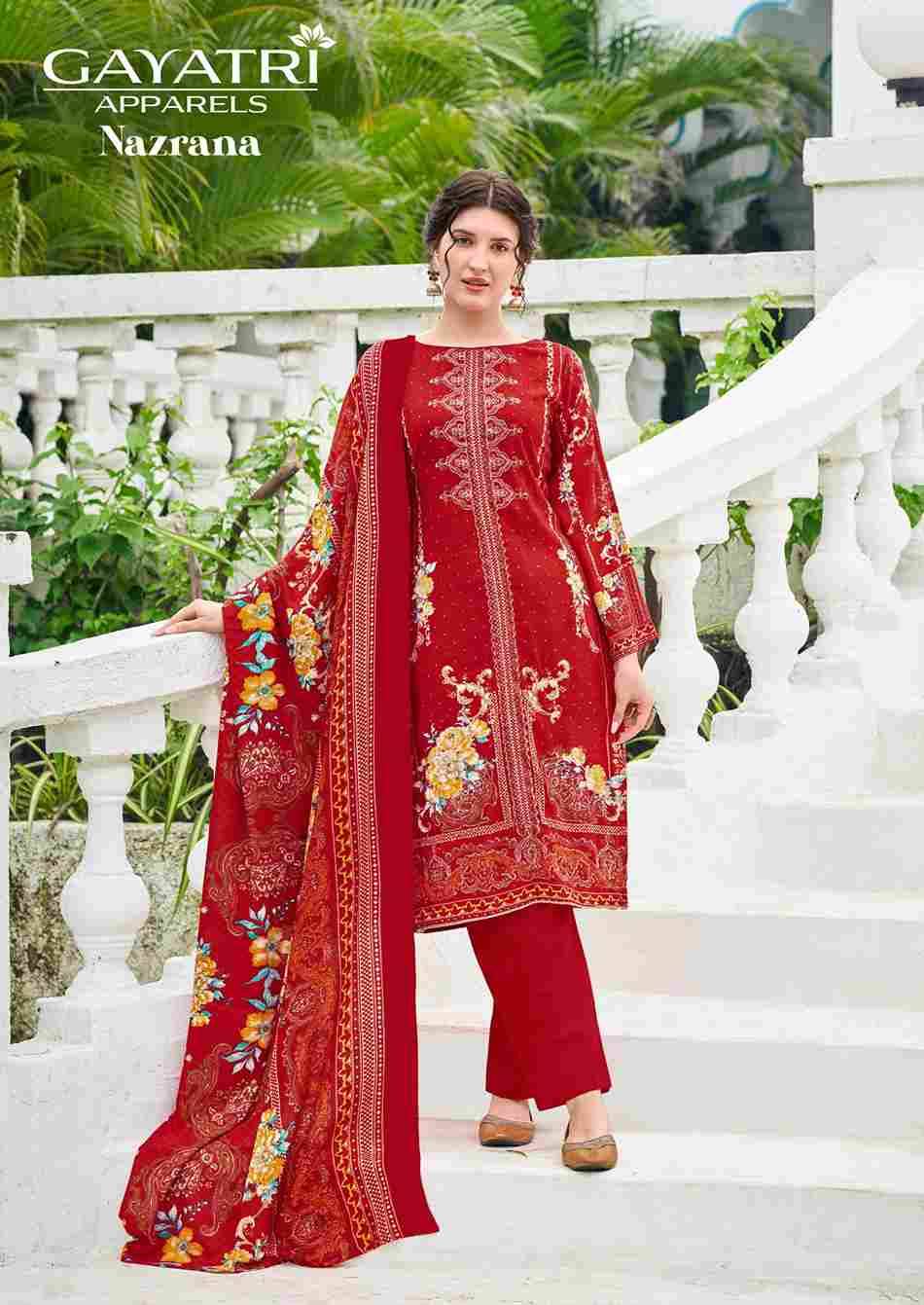 Nazrana Vol-1 By Gayatri 1001 To 1008 Series Designer Stylish Fancy Colorful Beautiful Party Wear & Ethnic Wear Collection Viscose Rayon Dresses At Wholesale Price