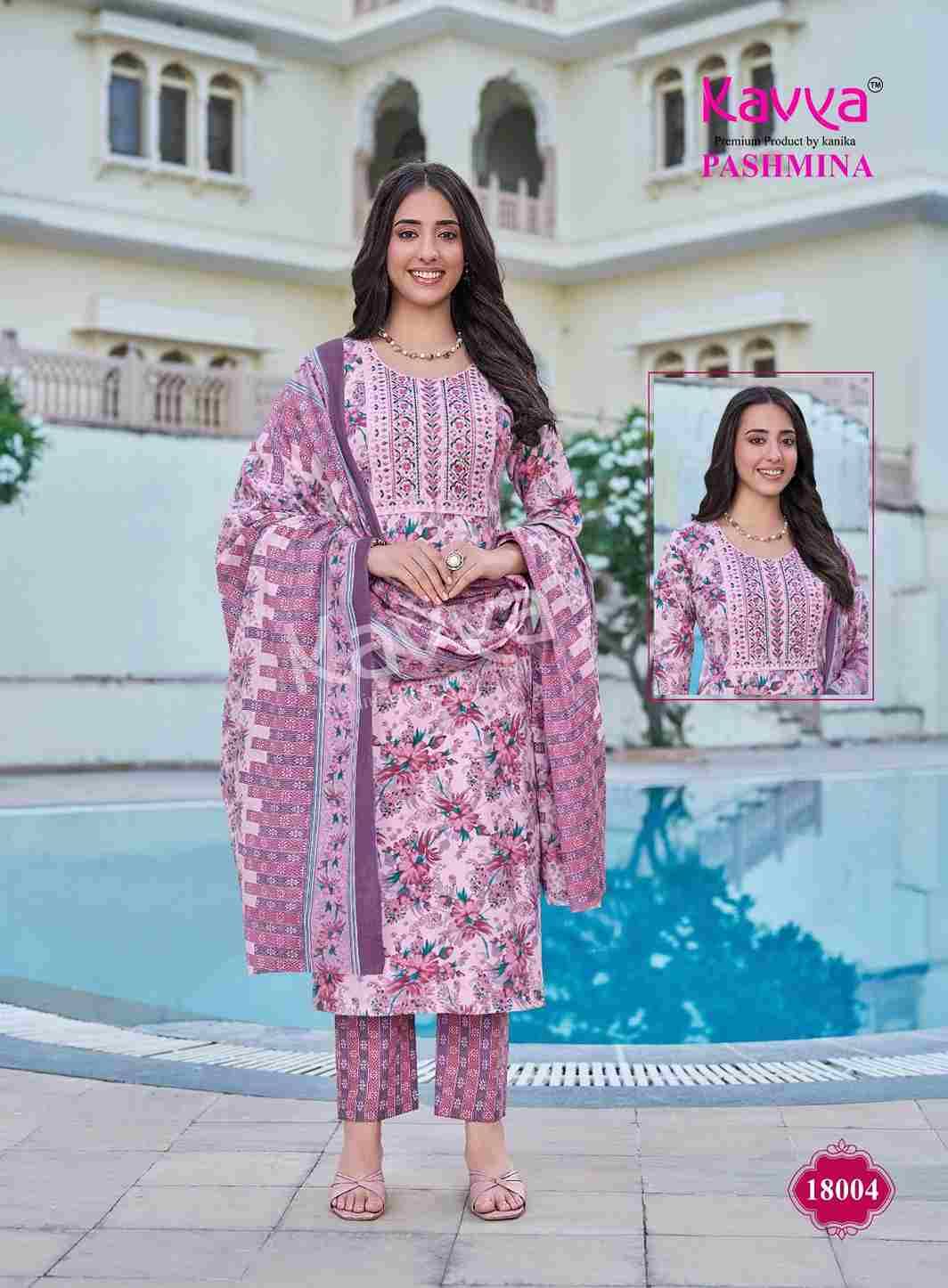 Pashmina Vol-18 By Kavya 18001 To 18010 Series Beautiful Stylish Festive Suits Fancy Colorful Casual Wear & Ethnic Wear & Ready To Wear Cotton Print Dresses At Wholesale Price