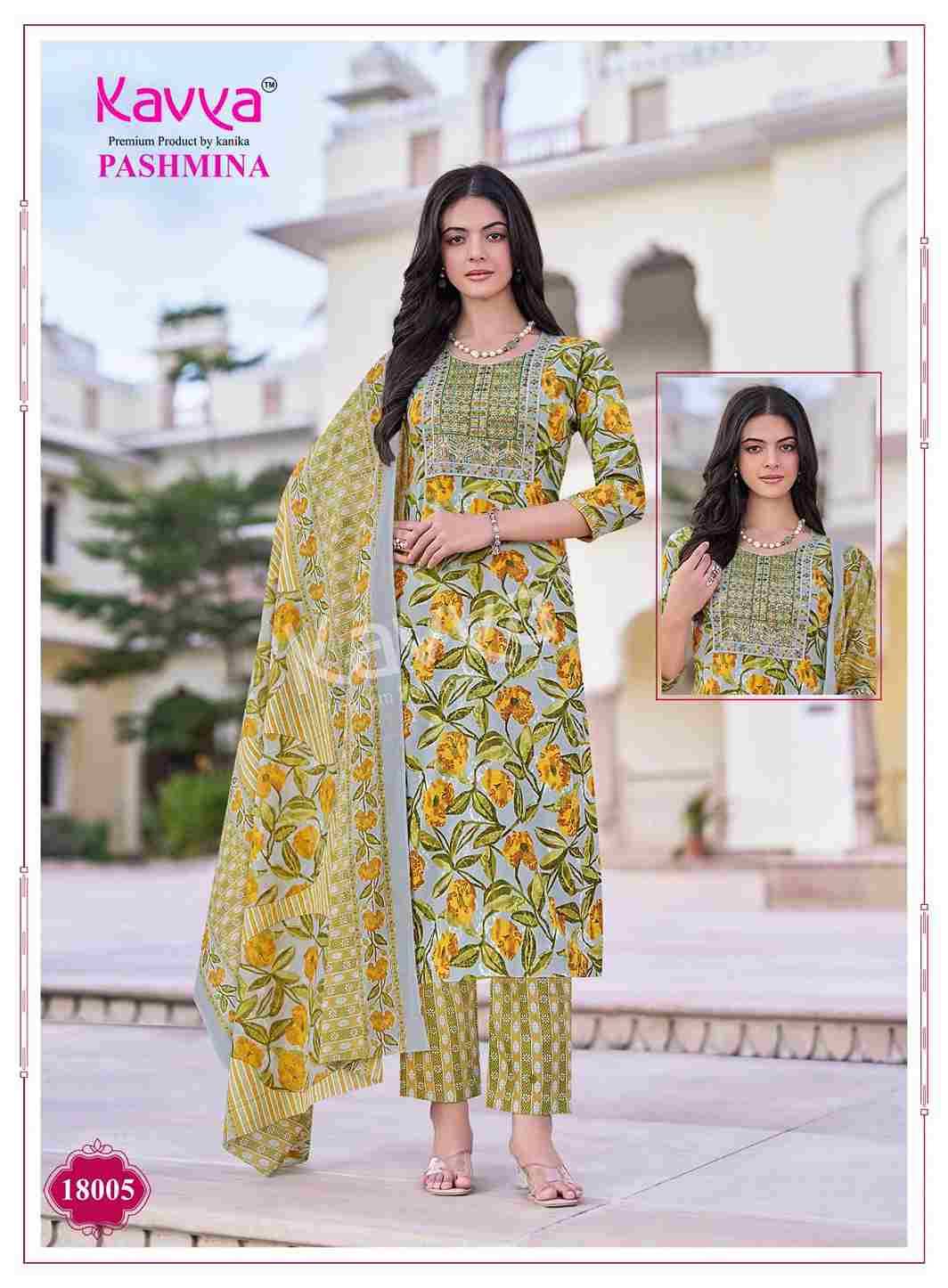 Pashmina Vol-18 By Kavya 18001 To 18010 Series Beautiful Stylish Festive Suits Fancy Colorful Casual Wear & Ethnic Wear & Ready To Wear Cotton Print Dresses At Wholesale Price