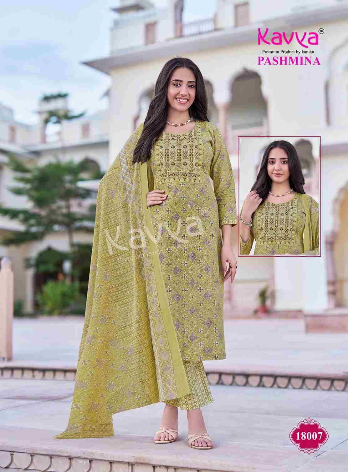 Pashmina Vol-18 By Kavya 18001 To 18010 Series Beautiful Stylish Festive Suits Fancy Colorful Casual Wear & Ethnic Wear & Ready To Wear Cotton Print Dresses At Wholesale Price