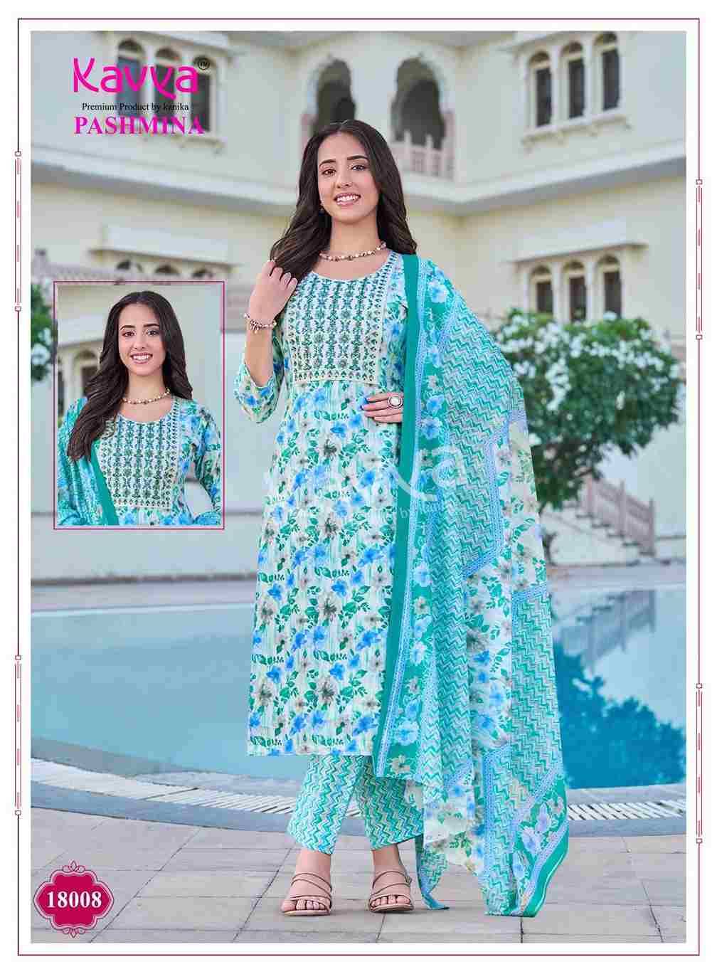 Pashmina Vol-18 By Kavya 18001 To 18010 Series Beautiful Stylish Festive Suits Fancy Colorful Casual Wear & Ethnic Wear & Ready To Wear Cotton Print Dresses At Wholesale Price