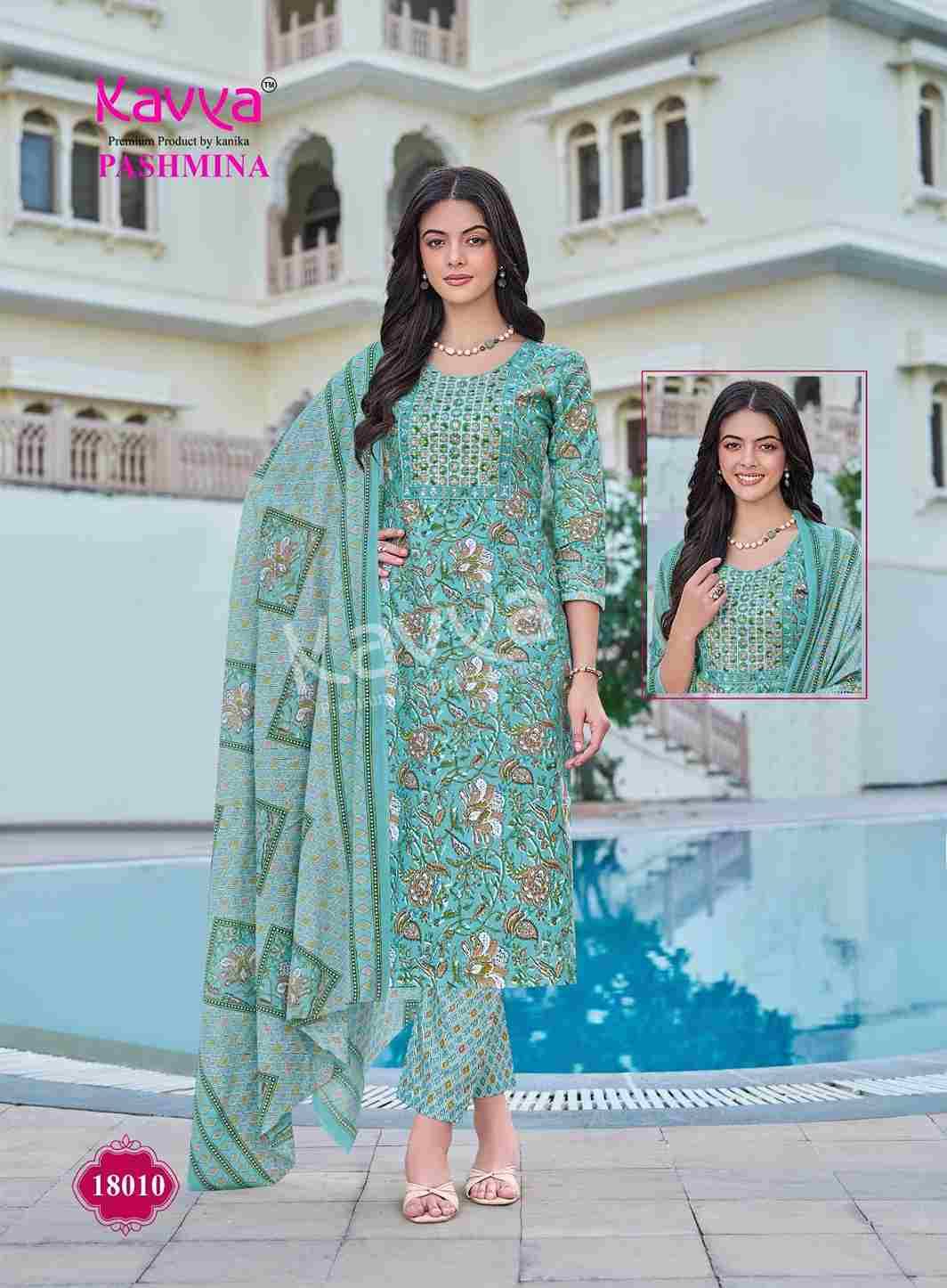 Pashmina Vol-18 By Kavya 18001 To 18010 Series Beautiful Stylish Festive Suits Fancy Colorful Casual Wear & Ethnic Wear & Ready To Wear Cotton Print Dresses At Wholesale Price