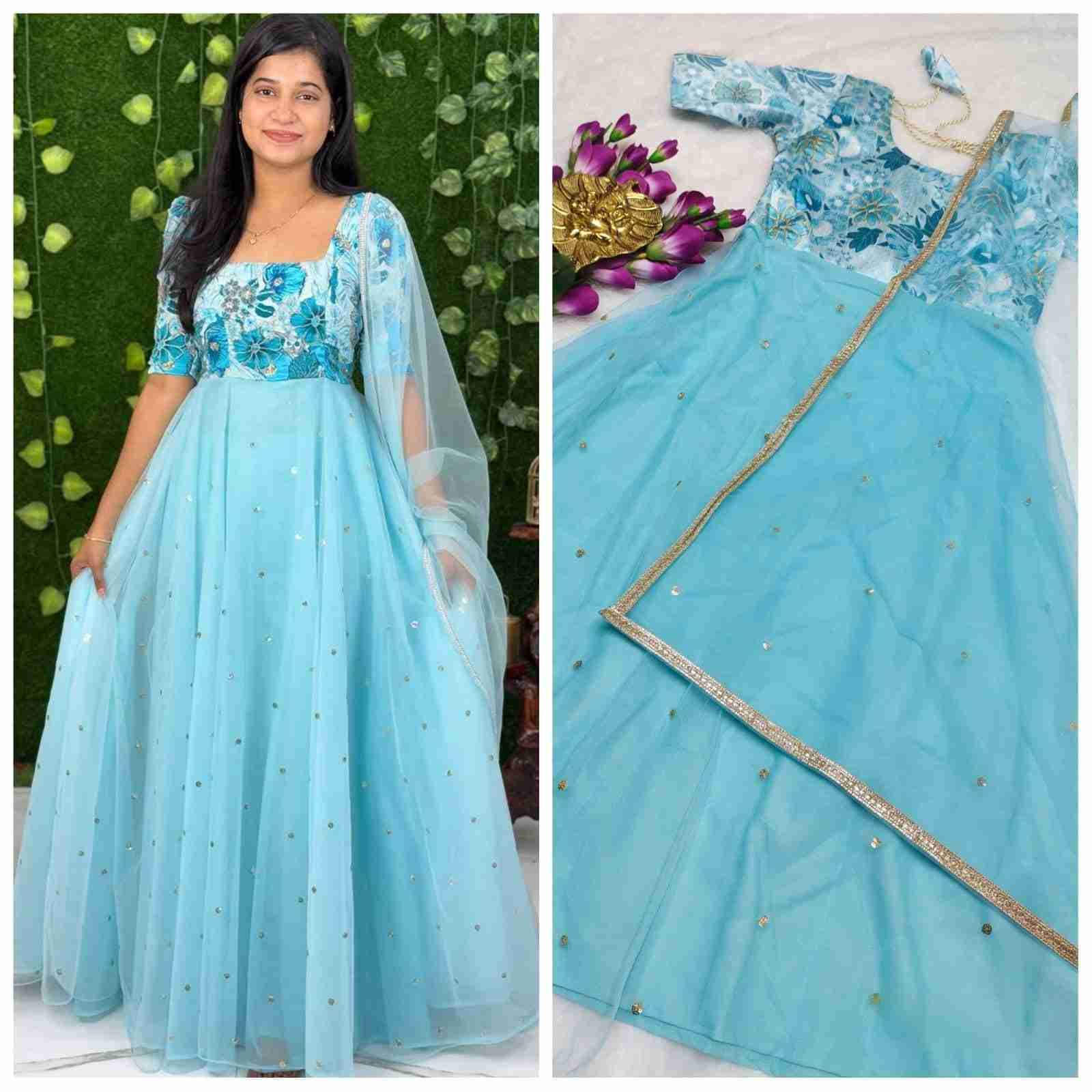 Pv-Gown Vol-13 By Fashid Wholesale 01 To 04 Series Designer Beautiful Collection Occasional Wear & Party Wear Pure Mono Silk Gowns At Wholesale Price