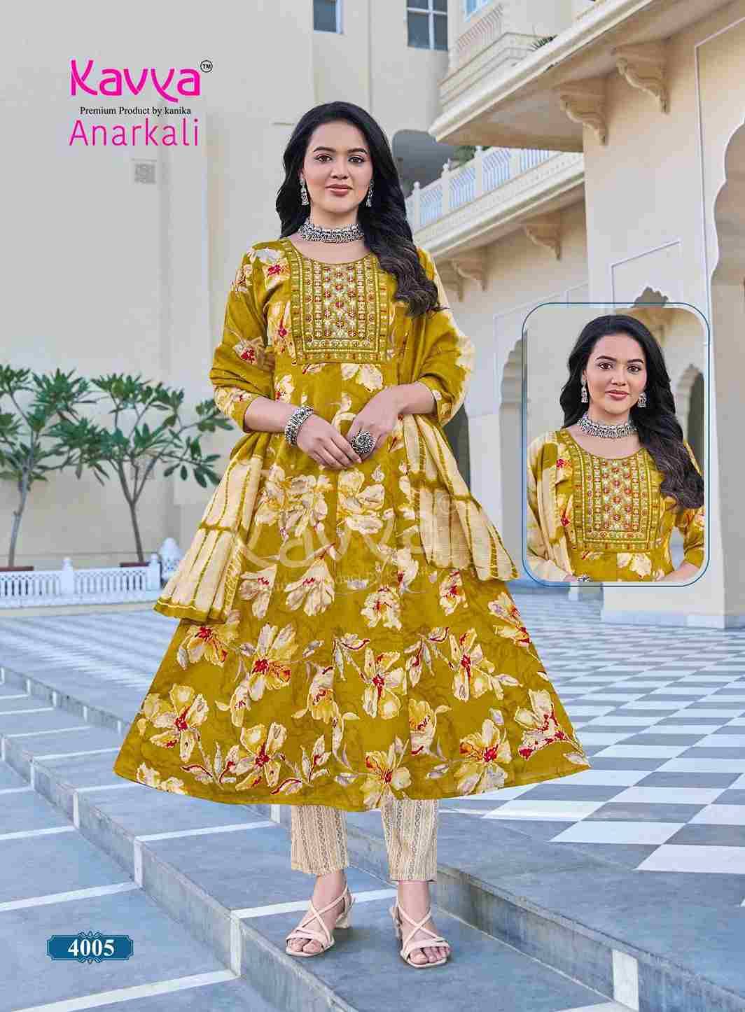 Anarkali Vol-4 By Kavya 4001 To 4010 Series Beautiful Festive Suits Stylish Fancy Colorful Casual Wear & Ethnic Wear Pure Rayon Print Dresses At Wholesale Price