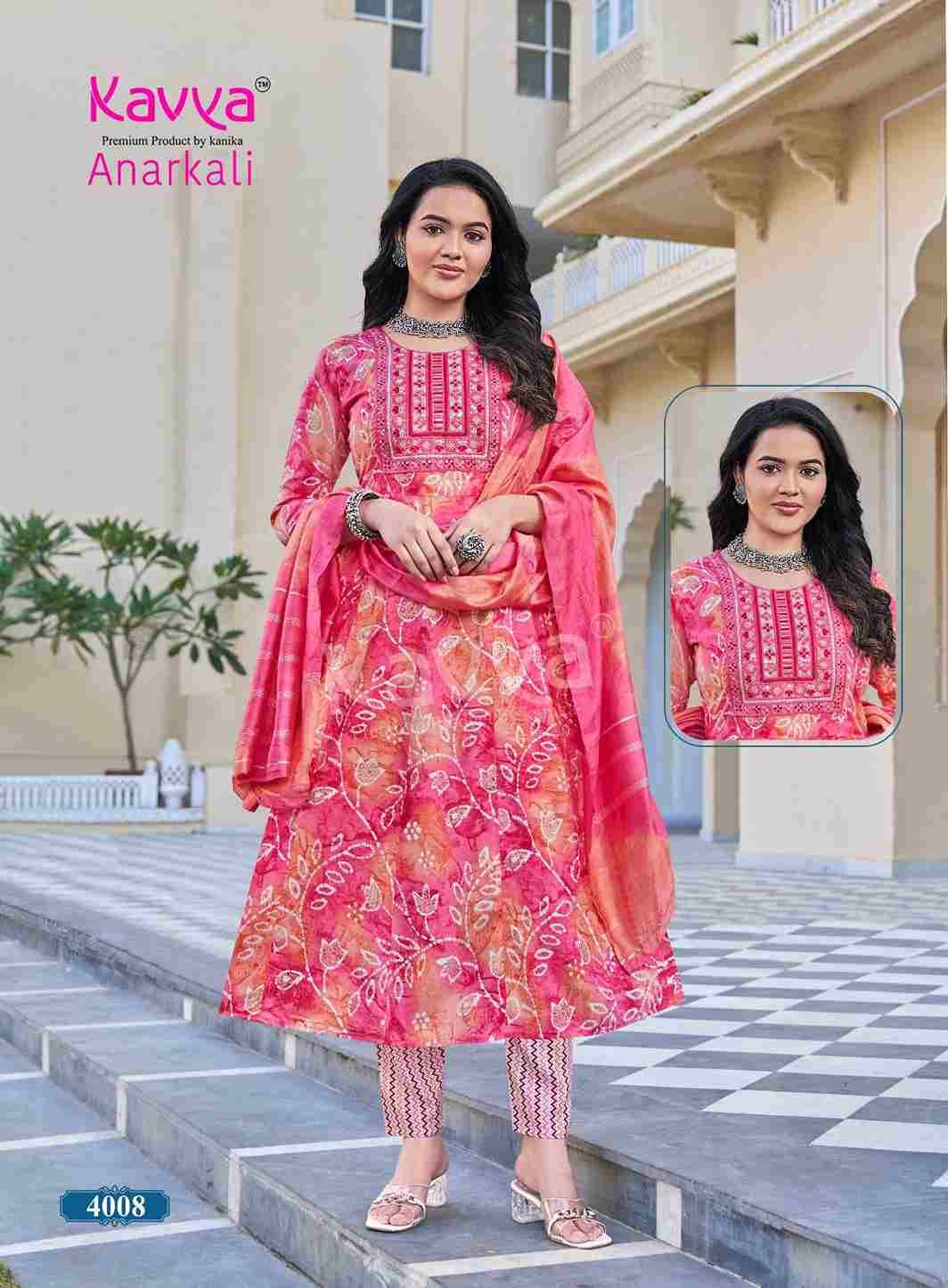 Anarkali Vol-4 By Kavya 4001 To 4010 Series Beautiful Festive Suits Stylish Fancy Colorful Casual Wear & Ethnic Wear Pure Rayon Print Dresses At Wholesale Price