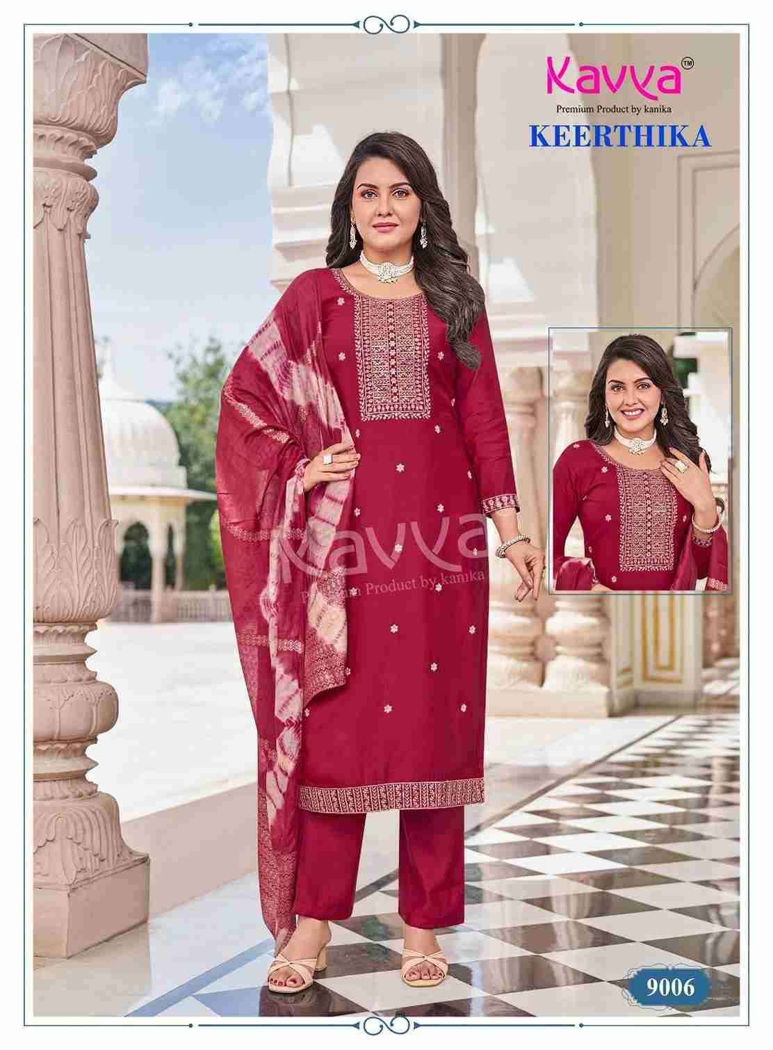 Keerthika Vol-9 By Kavya 9001 To 9010 Series Beautiful Stylish Festive Suits Fancy Colorful Casual Wear & Ethnic Wear & Ready To Wear Viscose Vatican Dresses At Wholesale Price