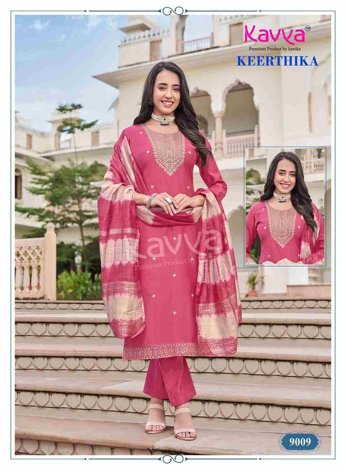 Keerthika Vol-9 By Kavya 9001 To 9010 Series Beautiful Stylish Festive Suits Fancy Colorful Casual Wear & Ethnic Wear & Ready To Wear Viscose Vatican Dresses At Wholesale Price