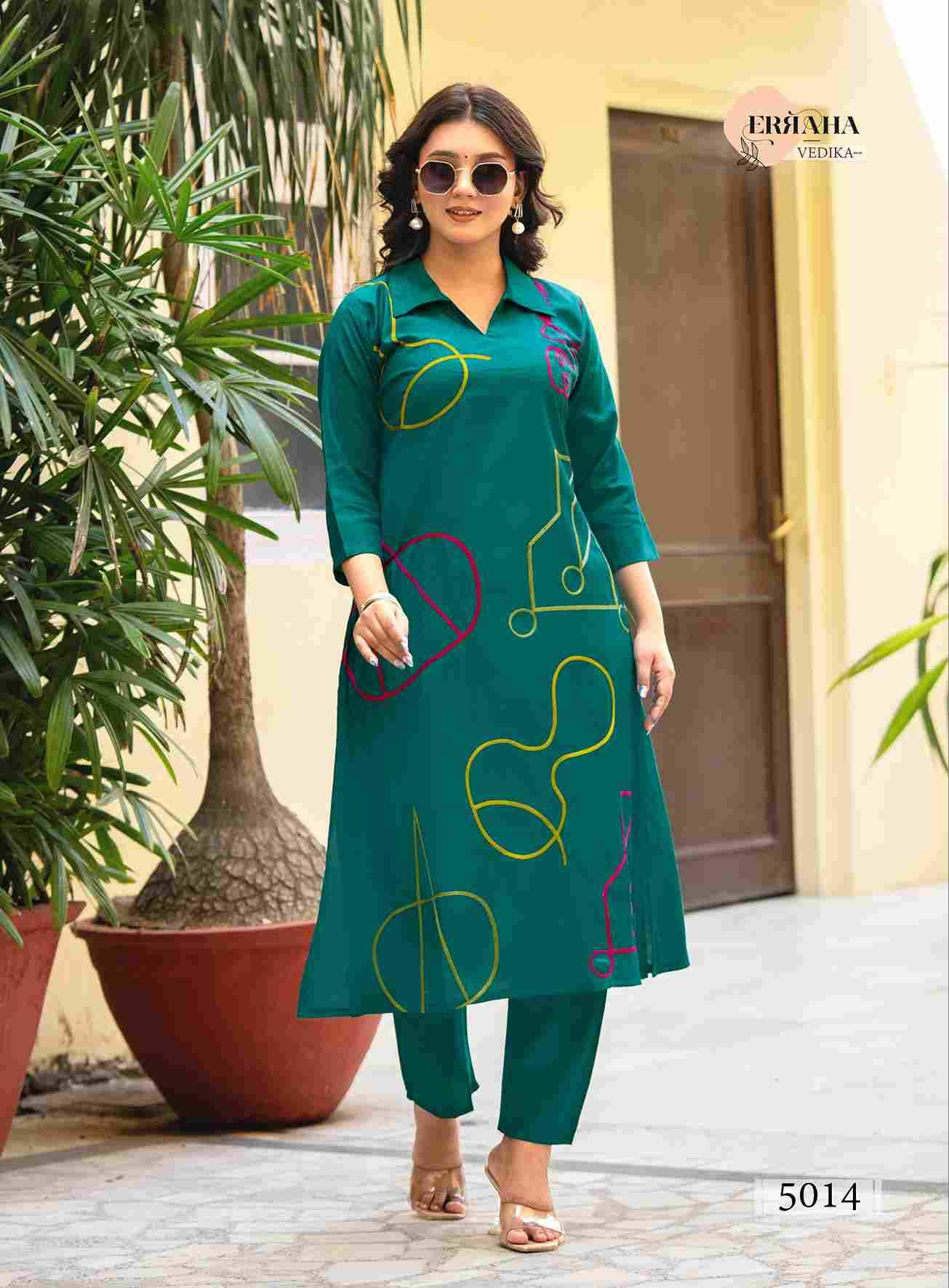 Vedika Vol-2 By Erraha 5011 To 5018 Series Designer Stylish Fancy Colorful Beautiful Party Wear & Ethnic Wear Collection Viscose Print Tops With Bottom At Wholesale Price