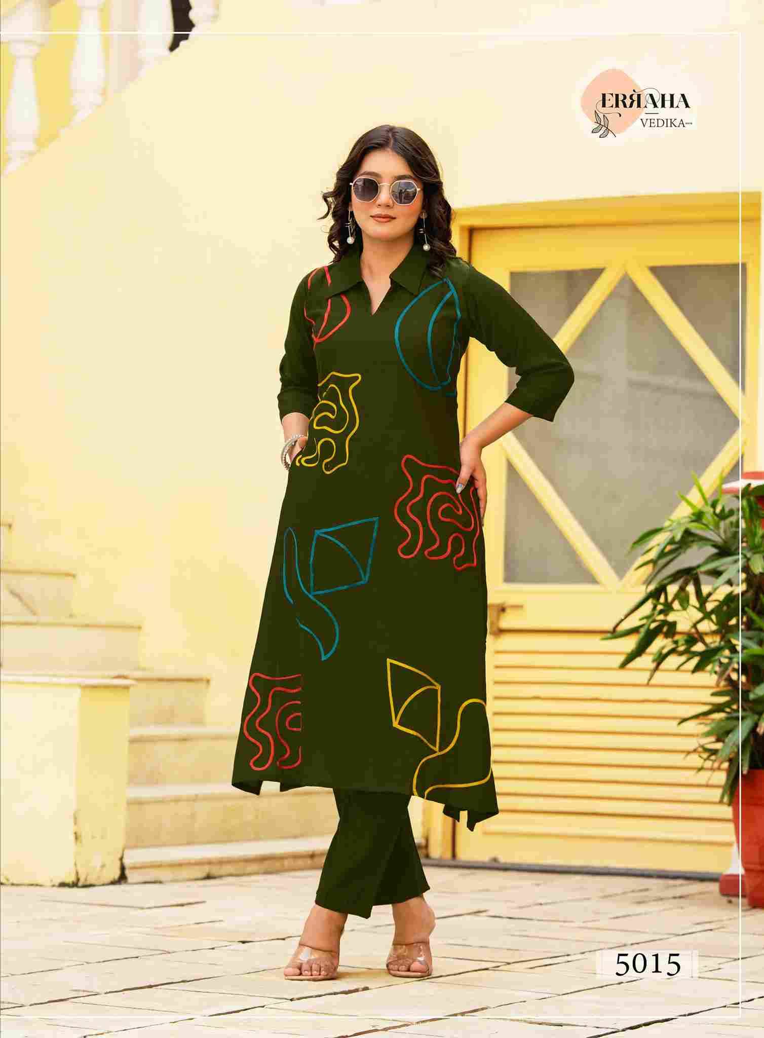 Vedika Vol-2 By Erraha 5011 To 5018 Series Designer Stylish Fancy Colorful Beautiful Party Wear & Ethnic Wear Collection Viscose Print Tops With Bottom At Wholesale Price