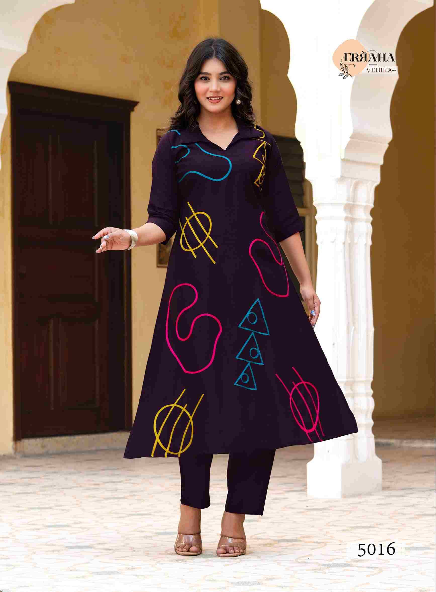 Vedika Vol-2 By Erraha 5011 To 5018 Series Designer Stylish Fancy Colorful Beautiful Party Wear & Ethnic Wear Collection Viscose Print Tops With Bottom At Wholesale Price