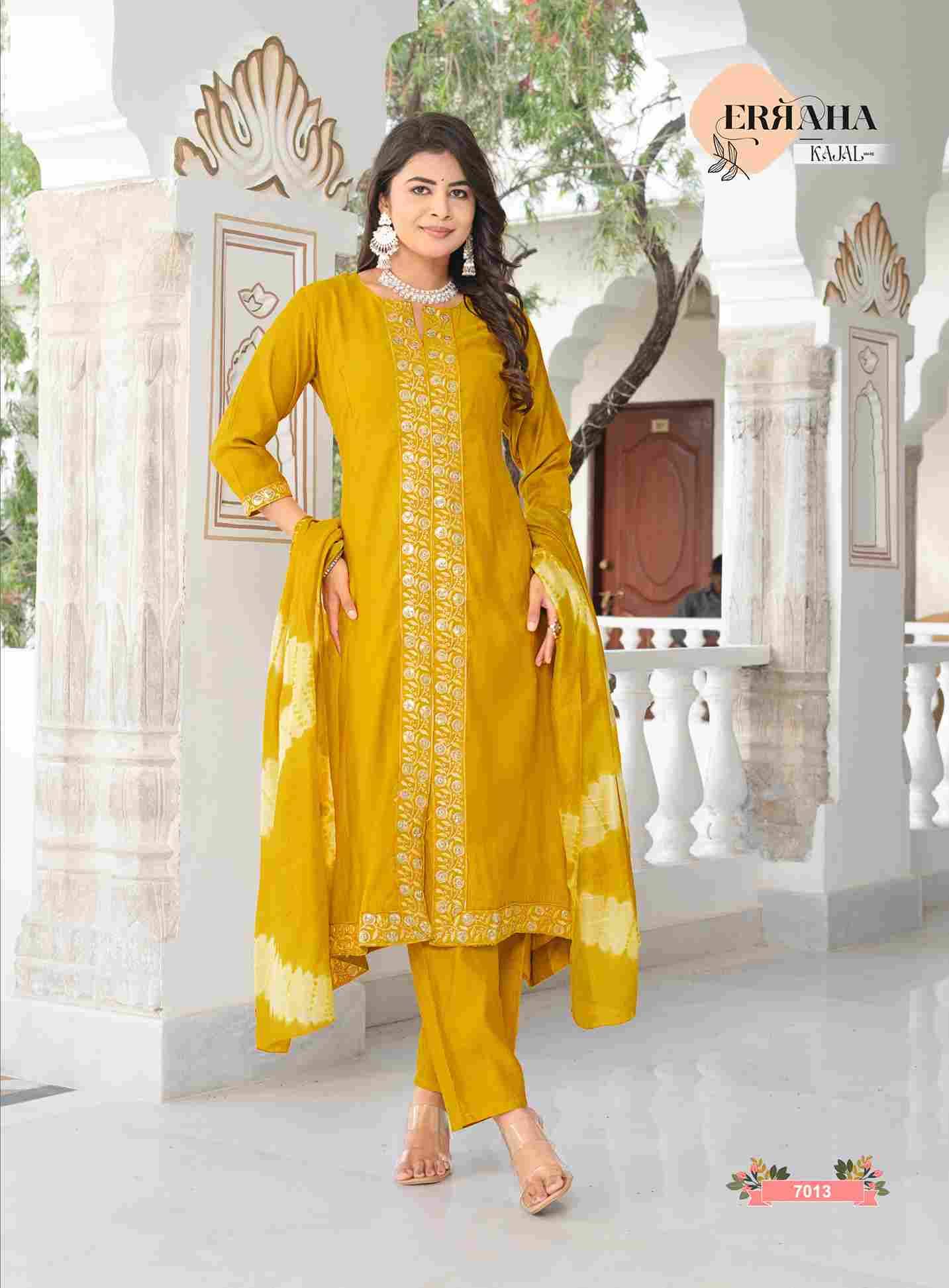 Kajal Vol-2 By Erraha 7011 To 7018 Series Festive Suits Collection Beautiful Stylish Fancy Colorful Party Wear & Occasional Wear Vatican Dresses At Wholesale Price