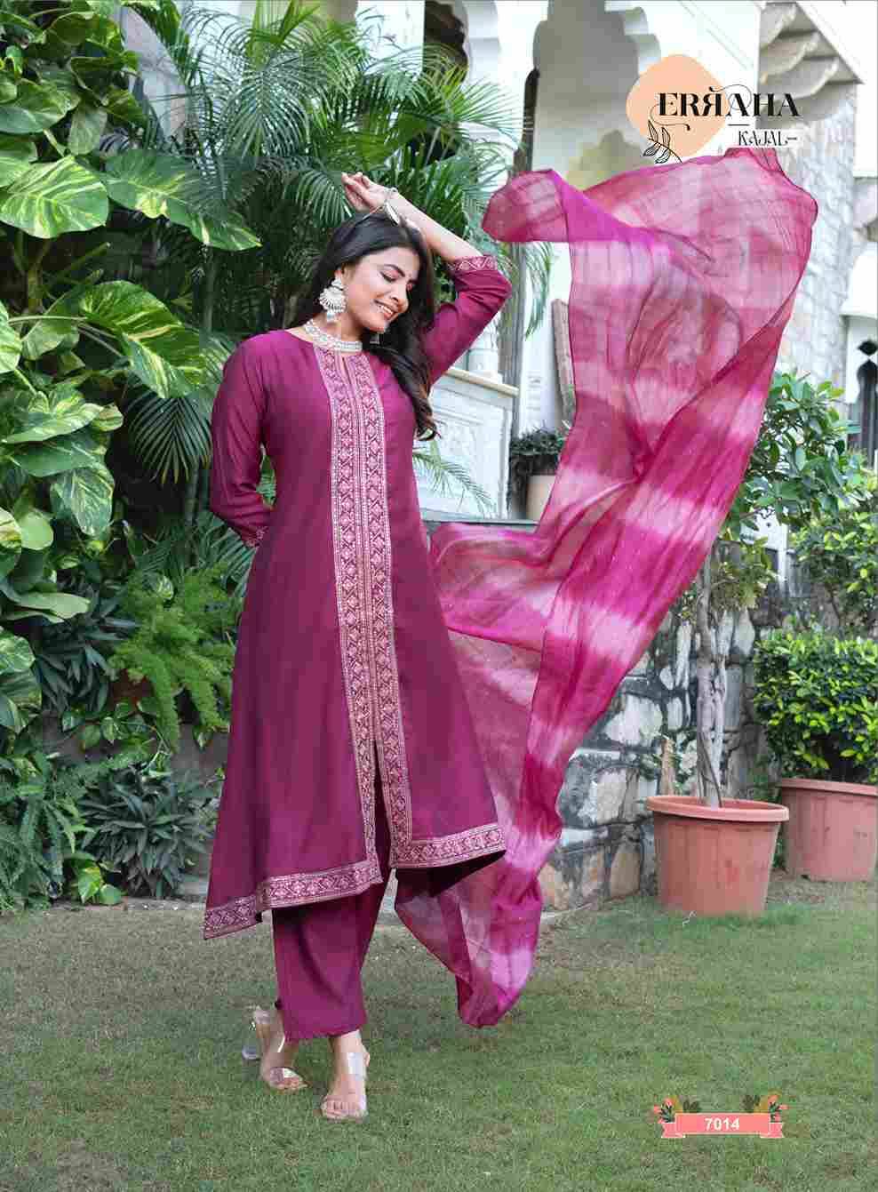 Kajal Vol-2 By Erraha 7011 To 7018 Series Festive Suits Collection Beautiful Stylish Fancy Colorful Party Wear & Occasional Wear Vatican Dresses At Wholesale Price