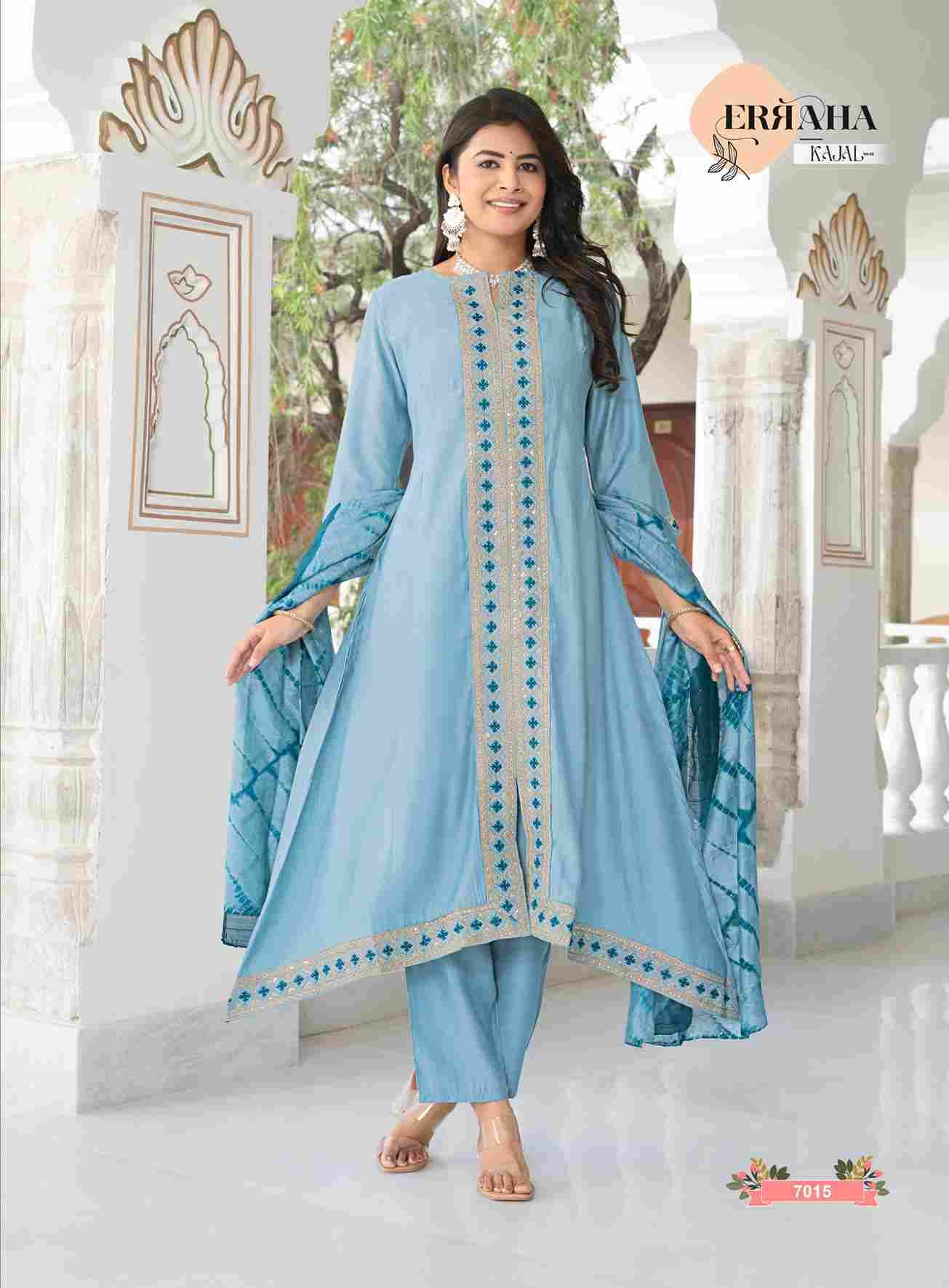 Kajal Vol-2 By Erraha 7011 To 7018 Series Festive Suits Collection Beautiful Stylish Fancy Colorful Party Wear & Occasional Wear Vatican Dresses At Wholesale Price