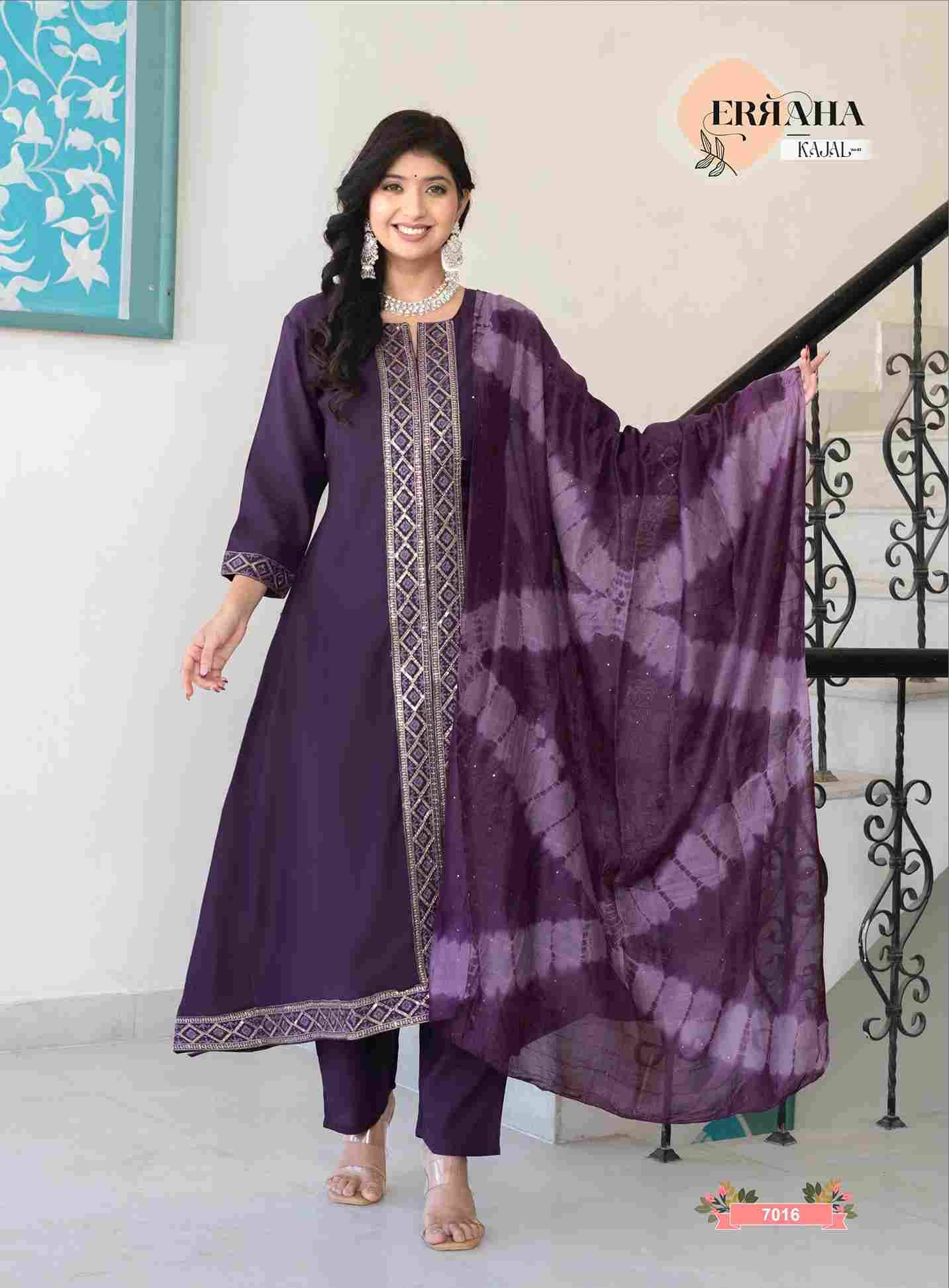 Kajal Vol-2 By Erraha 7011 To 7018 Series Festive Suits Collection Beautiful Stylish Fancy Colorful Party Wear & Occasional Wear Vatican Dresses At Wholesale Price