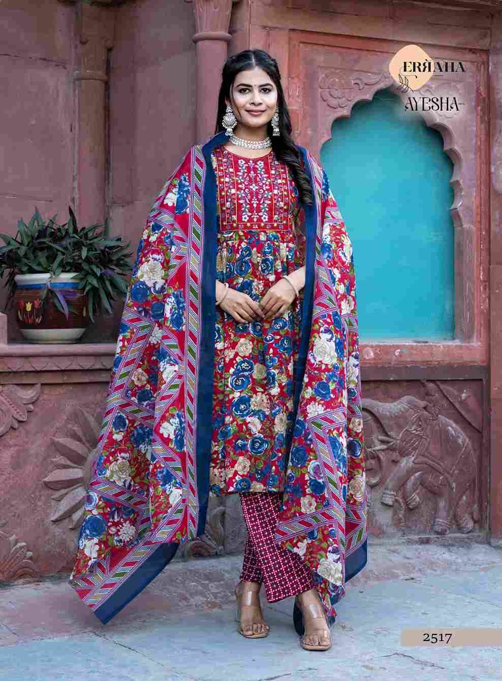 Ayesha Vol-2 By Erraha 2511 To 2518 Series Festive Suits Collection Beautiful Stylish Fancy Colorful Party Wear & Occasional Wear Viscose Cotton Dresses At Wholesale Price