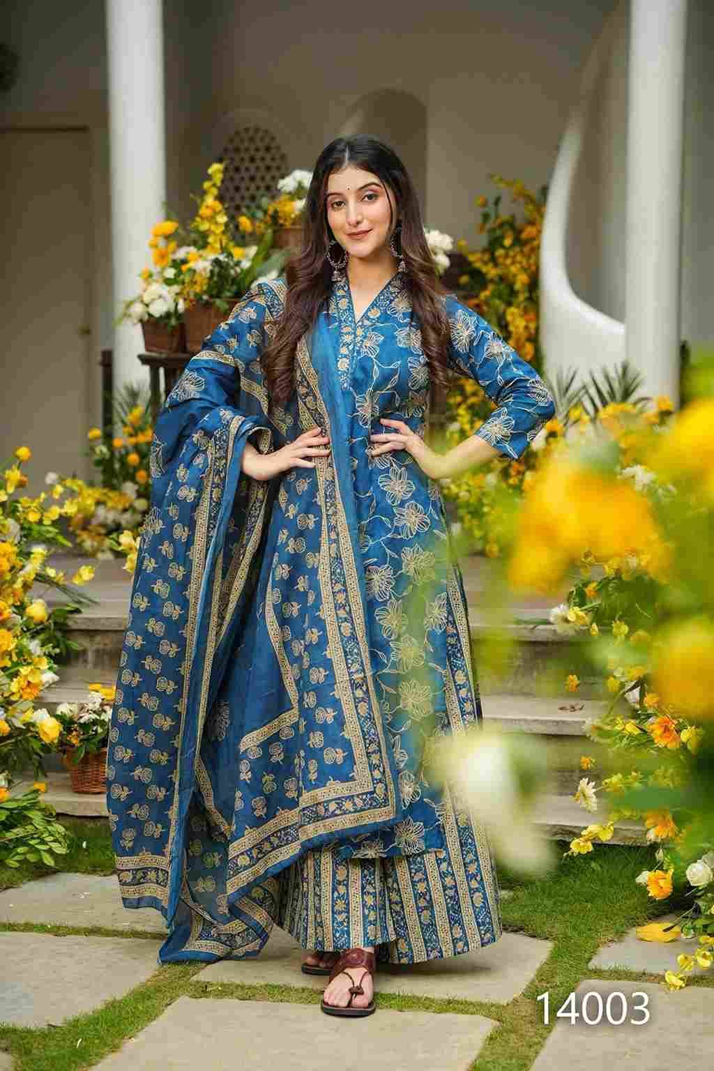 Clora Vol-14 By Fashid Wholesale 14001 To 14007 Series Designer Anarkali Suits Beautiful Fancy Colorful Stylish Party Wear & Occasional Wear Muslin Dresses At Wholesale Price