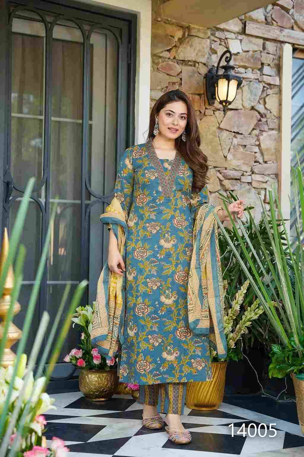 Clora Vol-14 By Fashid Wholesale 14001 To 14007 Series Designer Anarkali Suits Beautiful Fancy Colorful Stylish Party Wear & Occasional Wear Muslin Dresses At Wholesale Price