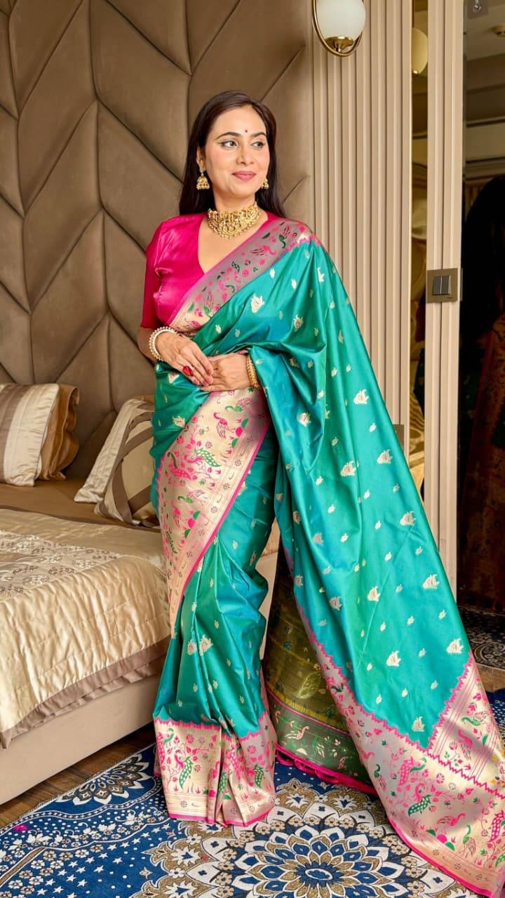 Vv-70 By Fashid Wholesale 01 To 08 Series Indian Traditional Wear Collection Beautiful Stylish Fancy Colorful Party Wear & Occasional Wear Paithani Silk Sarees At Wholesale Price