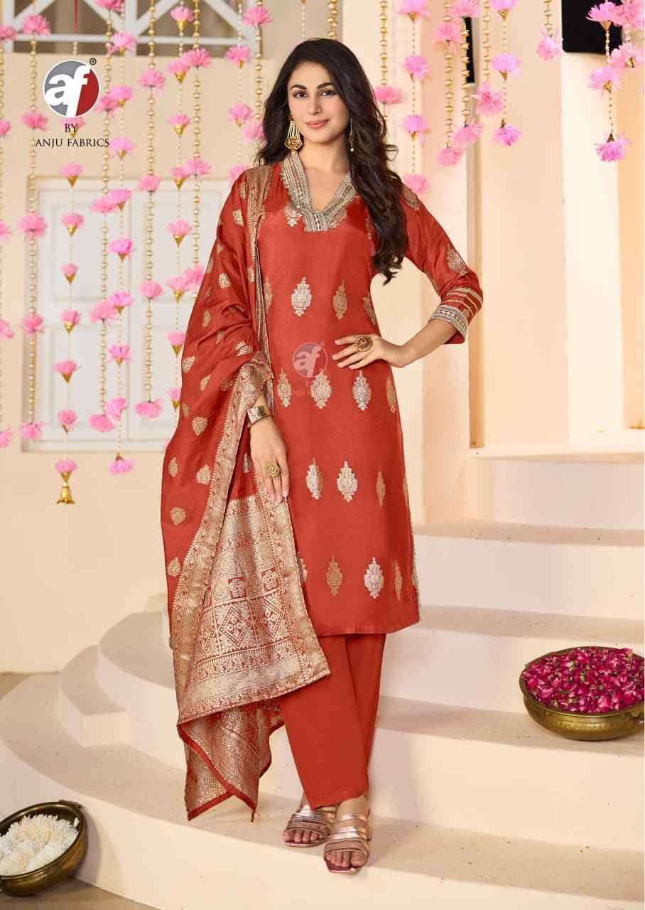 Bandhan Vol-5 By Anju Fabrics 4291 To 4295 Series Beautiful Festive Suits Colorful Stylish Fancy Casual Wear & Ethnic Wear Doal Silk Jacquard Dresses At Wholesale Price