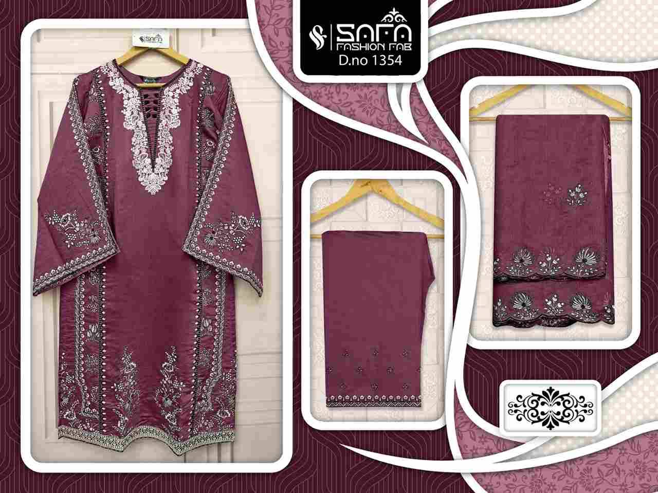 Safa 1354 Colours Vol-2 By Safa Fashion 1354-D To 1354-F Series Designer Stylish Fancy Colorful Beautiful Party Wear & Ethnic Wear Collection Viscose Dresses At Wholesale Price