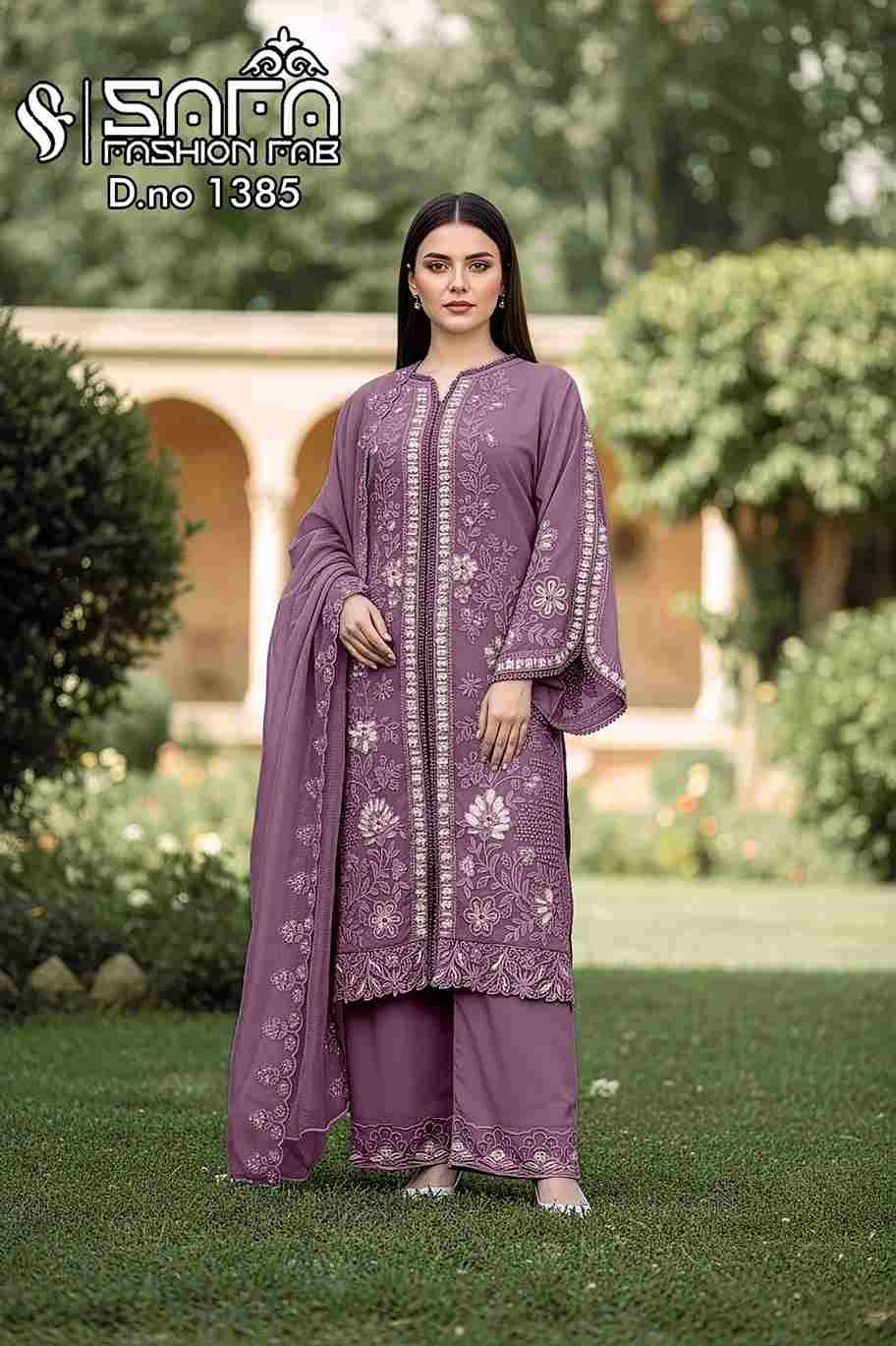 Safa 1385 Colours Vol-2 By Safa Fashion 1385-E To 1385-G Series Designer Stylish Fancy Colorful Beautiful Party Wear & Ethnic Wear Collection Georgette Dresses At Wholesale Price