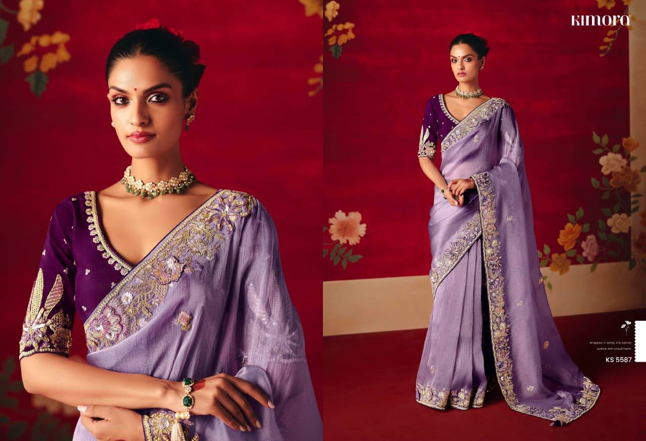 Naari Silk By Kimora Fashion 5581 To 5591 Series Indian Traditional Wear Collection Beautiful Stylish Fancy Colorful Party Wear & Occasional Wear Fancy Silk Sarees At Wholesale Price