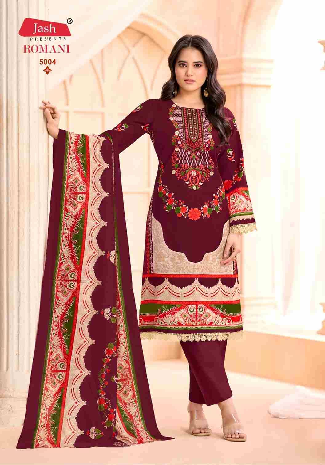 Romani Vol-4 By Jash 5001 To 5008 Series Beautiful Festive Suits Stylish Fancy Colorful Casual Wear & Ethnic Wear Cotton Print Dresses At Wholesale Price