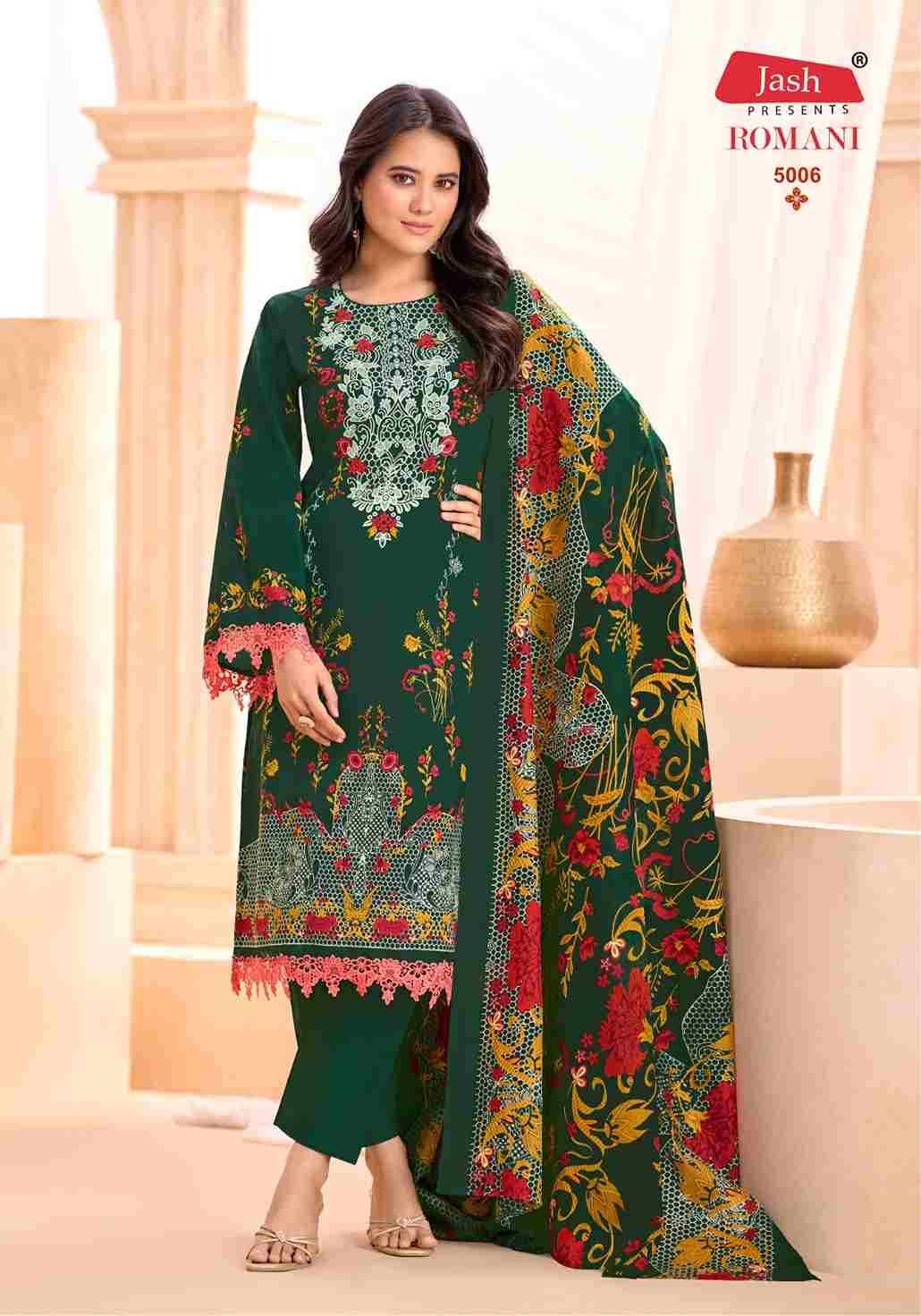 Romani Vol-4 By Jash 5001 To 5008 Series Beautiful Festive Suits Stylish Fancy Colorful Casual Wear & Ethnic Wear Cotton Print Dresses At Wholesale Price