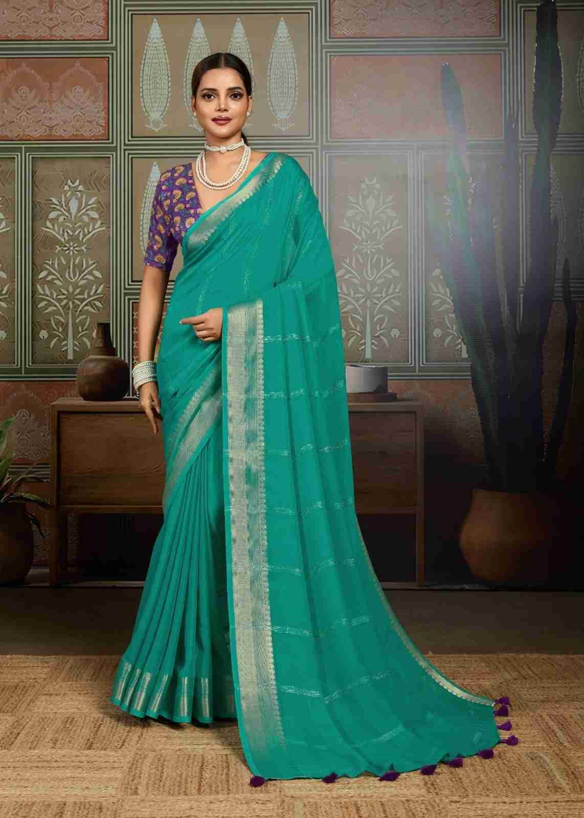 Arnika By Sr 1001 To 1010 Series Indian Traditional Wear Collection Beautiful Stylish Fancy Colorful Party Wear & Occasional Wear Pure Bamber Silk Sarees At Wholesale Price