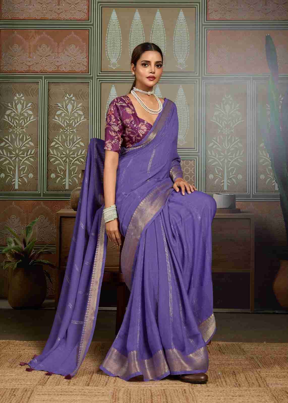 Arnika By Sr 1001 To 1010 Series Indian Traditional Wear Collection Beautiful Stylish Fancy Colorful Party Wear & Occasional Wear Pure Bamber Silk Sarees At Wholesale Price