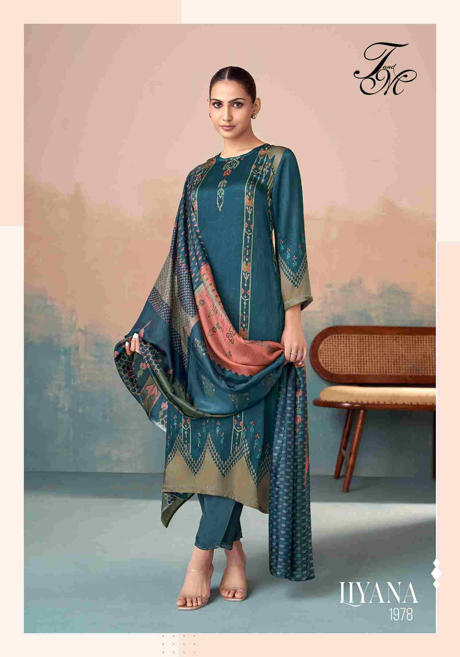 Liyana By T And M Designer Studio Beautiful Festive Suits Colorful Stylish Fancy Casual Wear & Ethnic Wear Bemberg Satin Silk Dresses At Wholesale Price