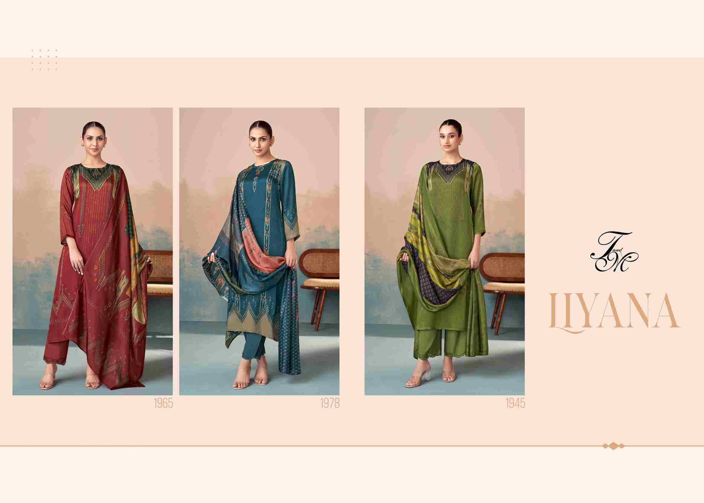 Liyana By T And M Designer Studio Beautiful Festive Suits Colorful Stylish Fancy Casual Wear & Ethnic Wear Bemberg Satin Silk Dresses At Wholesale Price