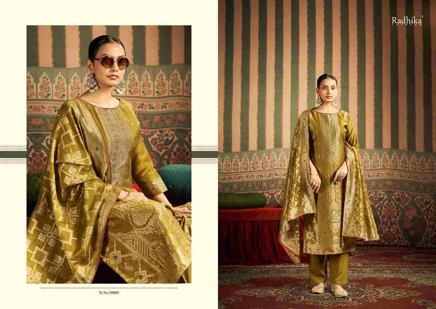 Banarashi Adha Vol-9 By Azara 89001 To 89006 Series Beautiful Stylish Festive Suits Fancy Colorful Casual Wear & Ethnic Wear & Ready To Wear Jacquard Cotton Print Dresses At Wholesale Price