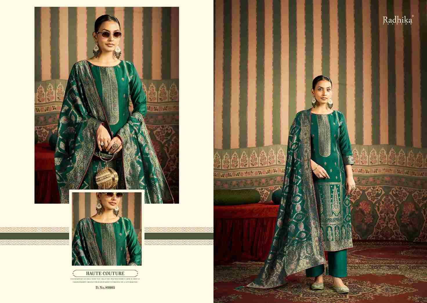 Banarashi Adha Vol-9 By Azara 89001 To 89006 Series Beautiful Stylish Festive Suits Fancy Colorful Casual Wear & Ethnic Wear & Ready To Wear Jacquard Cotton Print Dresses At Wholesale Price