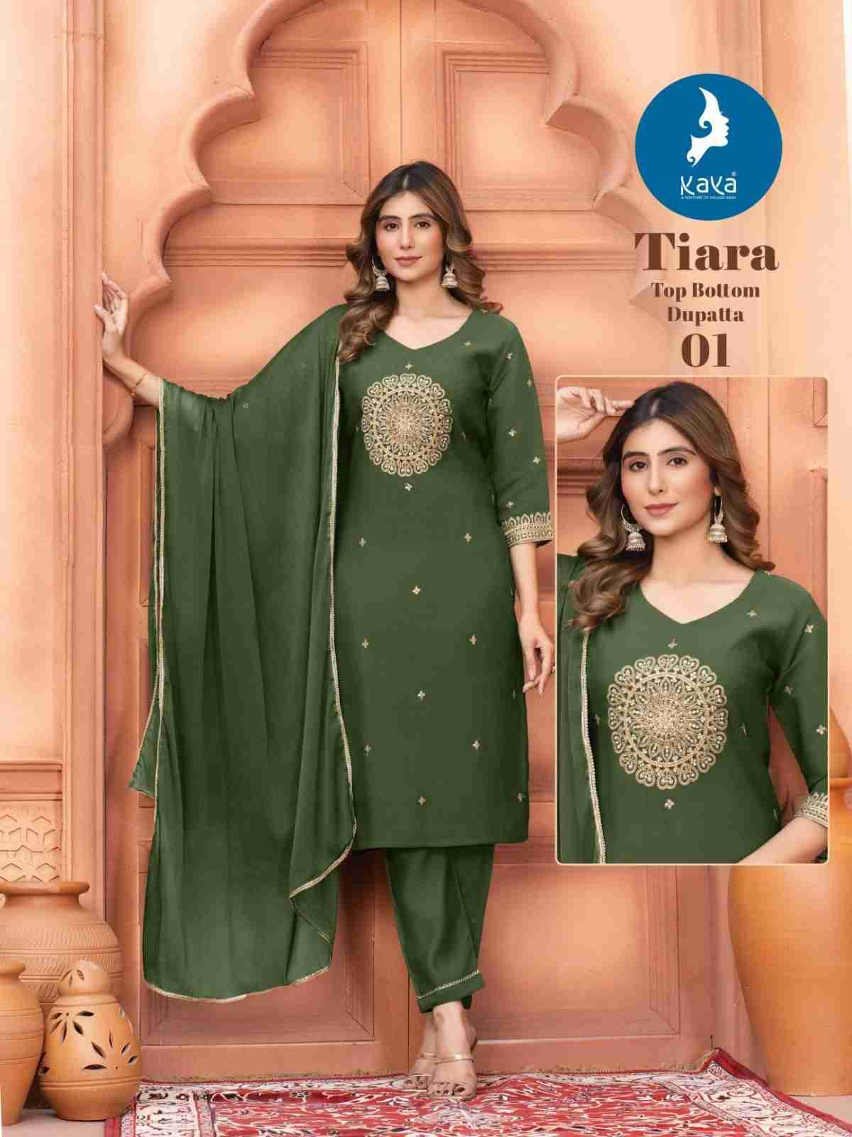 Tiara By Kaya 01 To 06 Series Beautiful Stylish Festive Suits Fancy Colorful Casual Wear & Ethnic Wear & Ready To Wear Chanderi Dresses At Wholesale Price