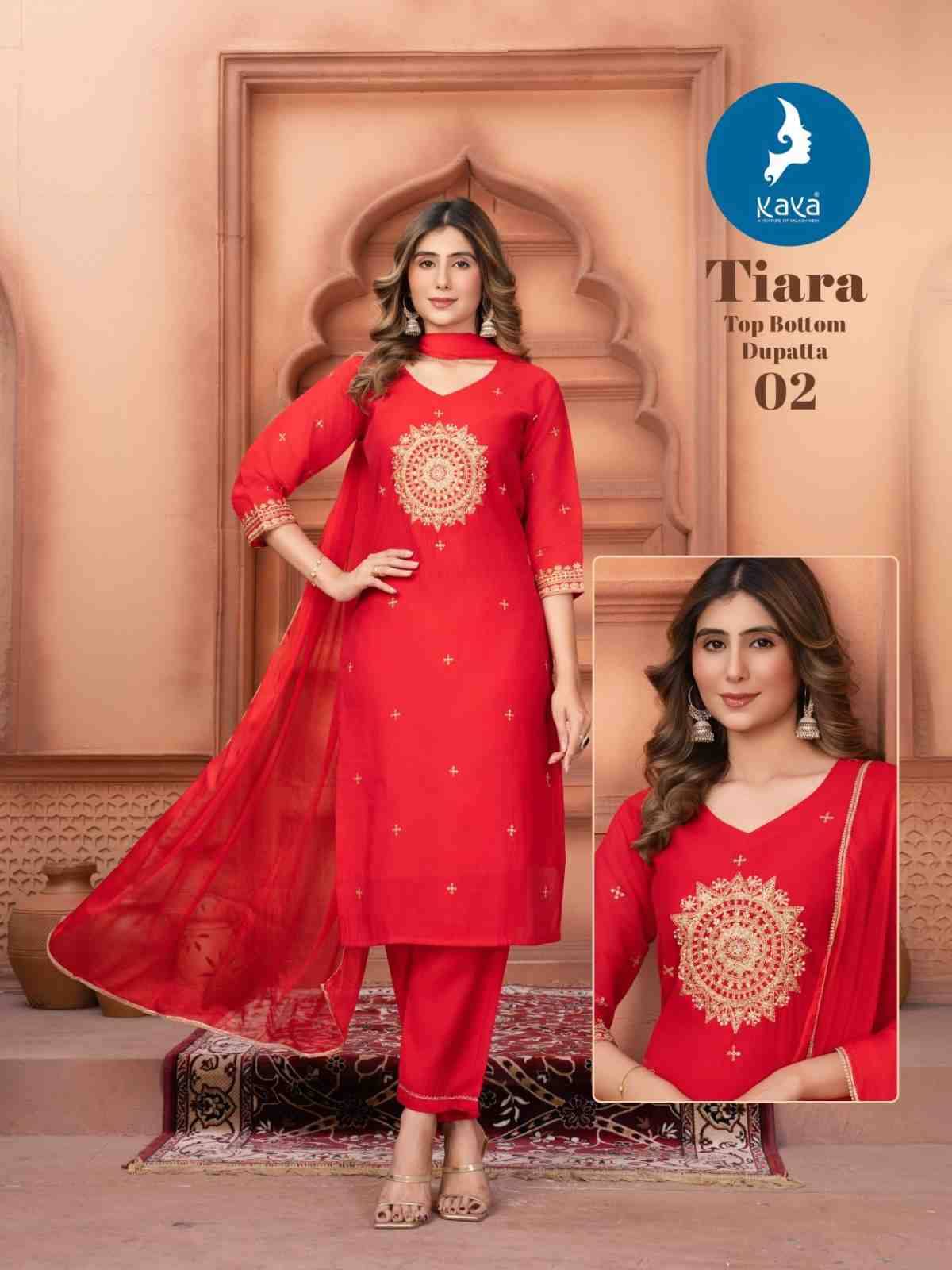 Tiara By Kaya 01 To 06 Series Beautiful Stylish Festive Suits Fancy Colorful Casual Wear & Ethnic Wear & Ready To Wear Chanderi Dresses At Wholesale Price