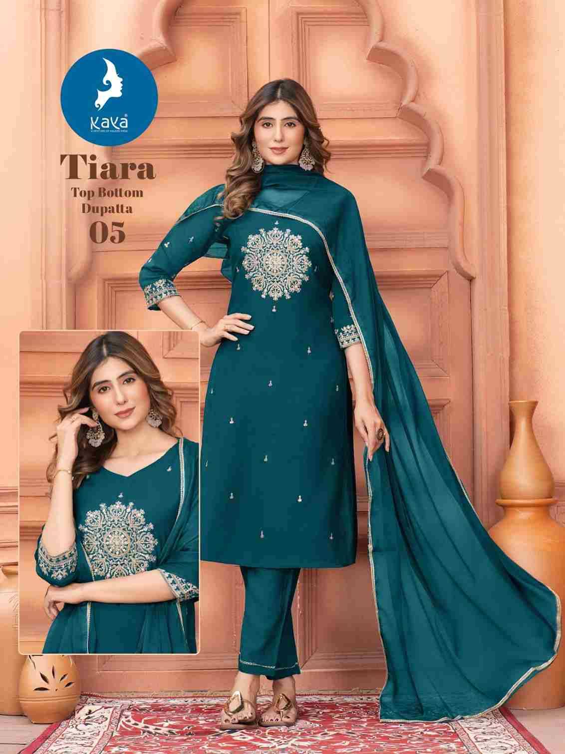 Tiara By Kaya 01 To 06 Series Beautiful Stylish Festive Suits Fancy Colorful Casual Wear & Ethnic Wear & Ready To Wear Chanderi Dresses At Wholesale Price