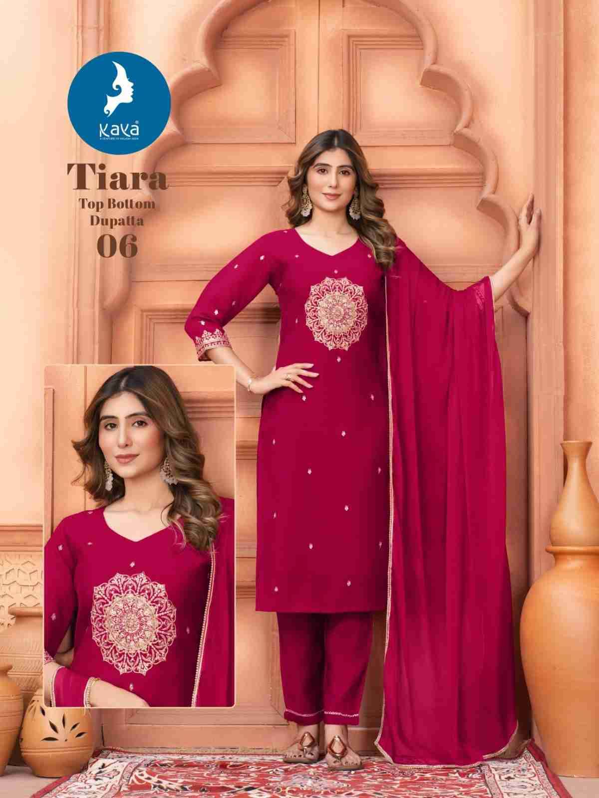 Tiara By Kaya 01 To 06 Series Beautiful Stylish Festive Suits Fancy Colorful Casual Wear & Ethnic Wear & Ready To Wear Chanderi Dresses At Wholesale Price